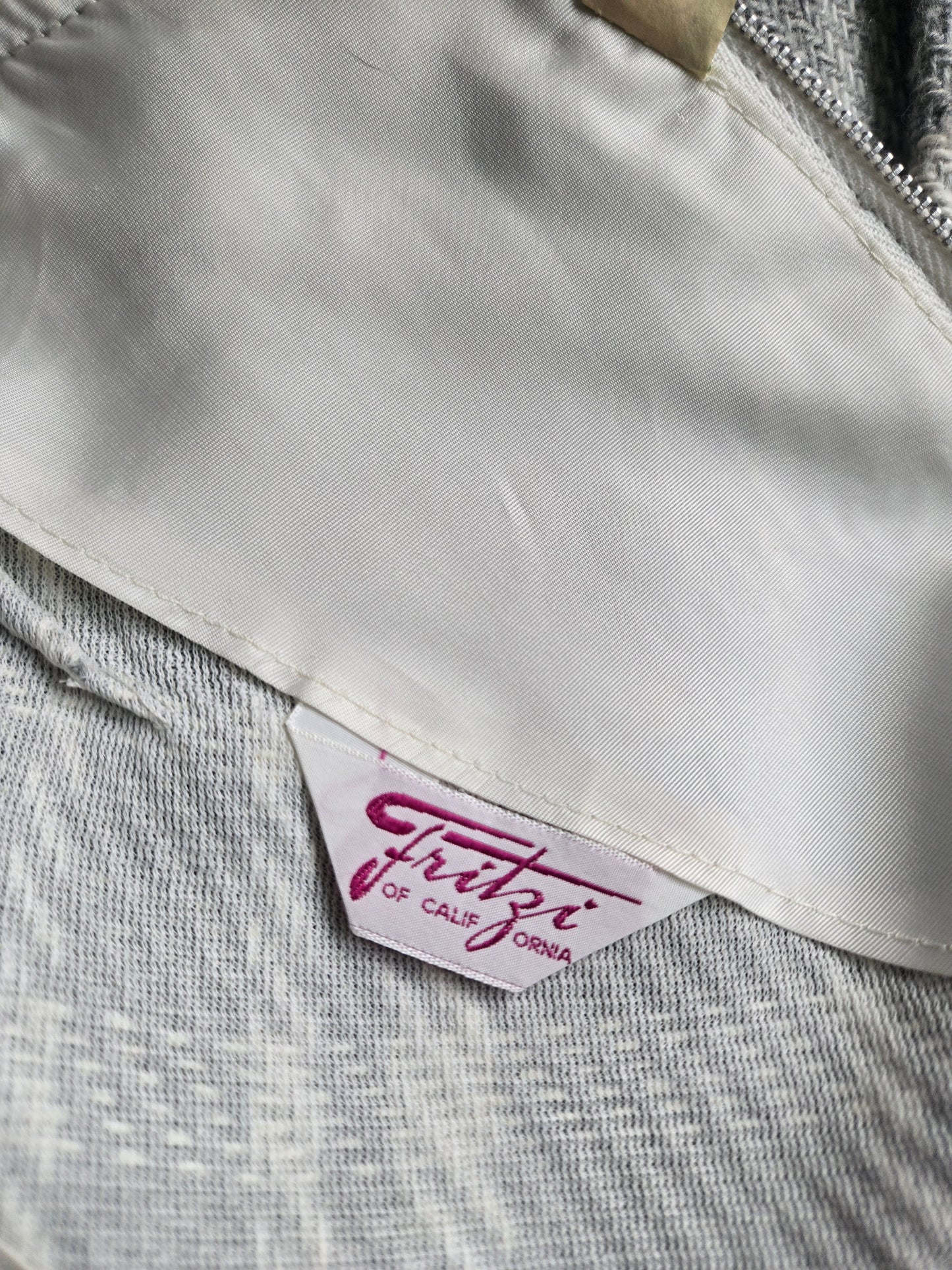 Vintage 1950s Fritzi of California Wool Woven Plaid Dress - S/M