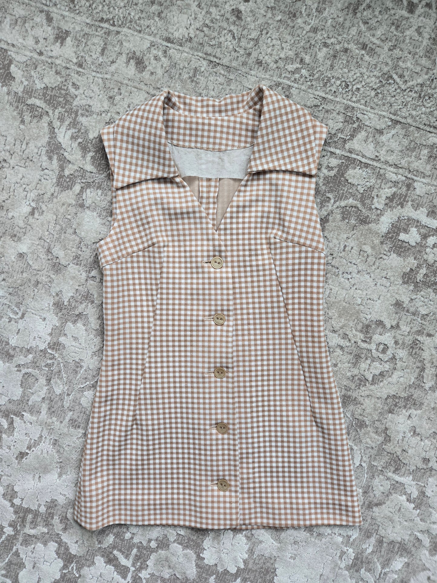 Vintage 60s Hand Made Vest and Pants Two Piece Set - Small