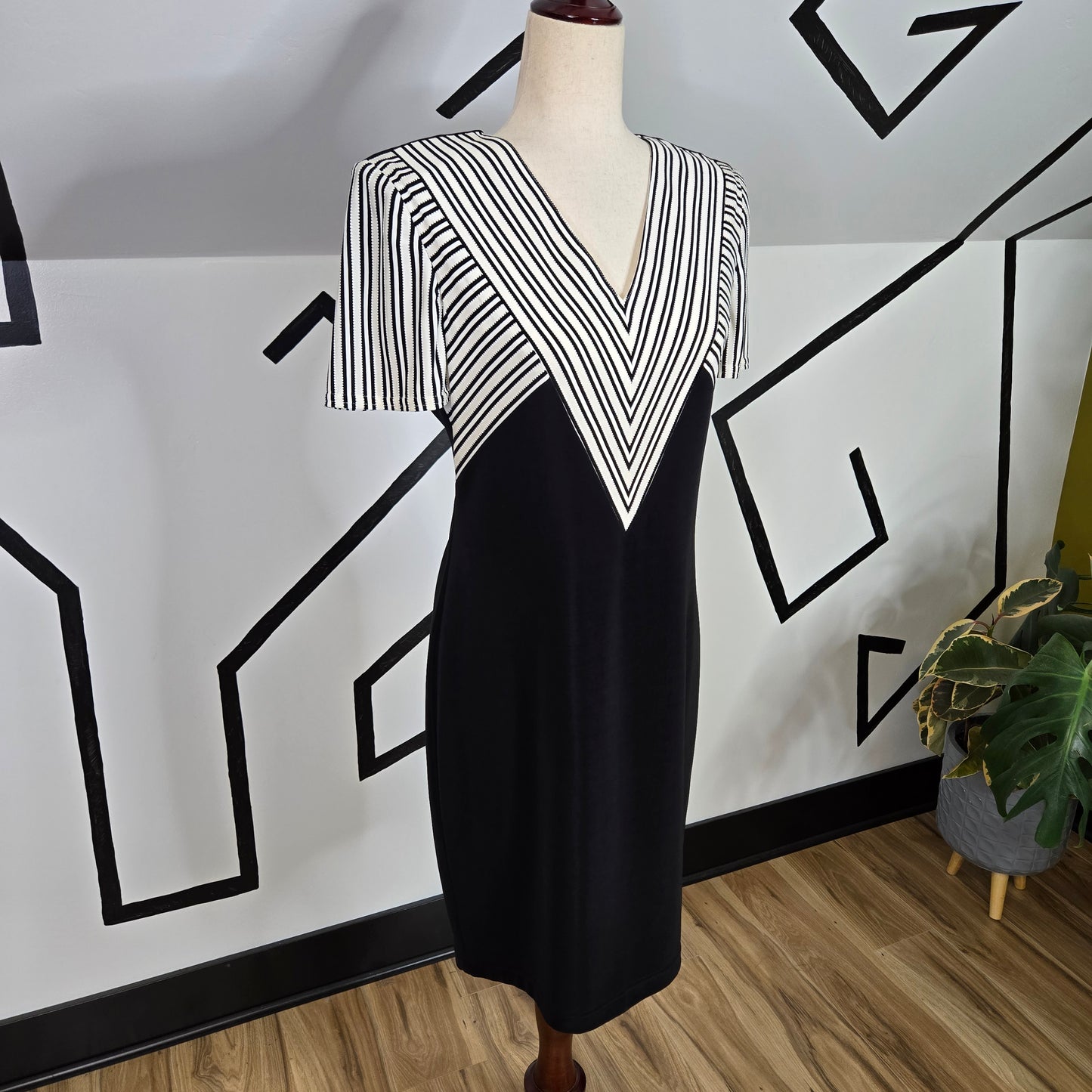 Joseph Ribkoff Vintage 1980s Luxe Dress - size 8