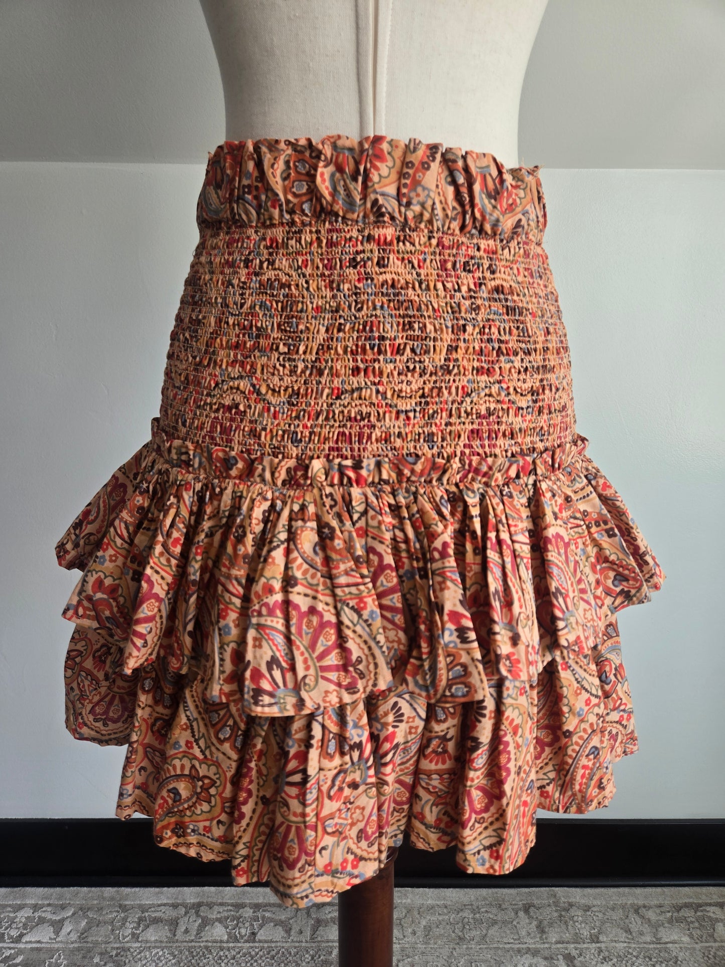 House of Harlow 1960 Cotton Paisley Skirt - Medium