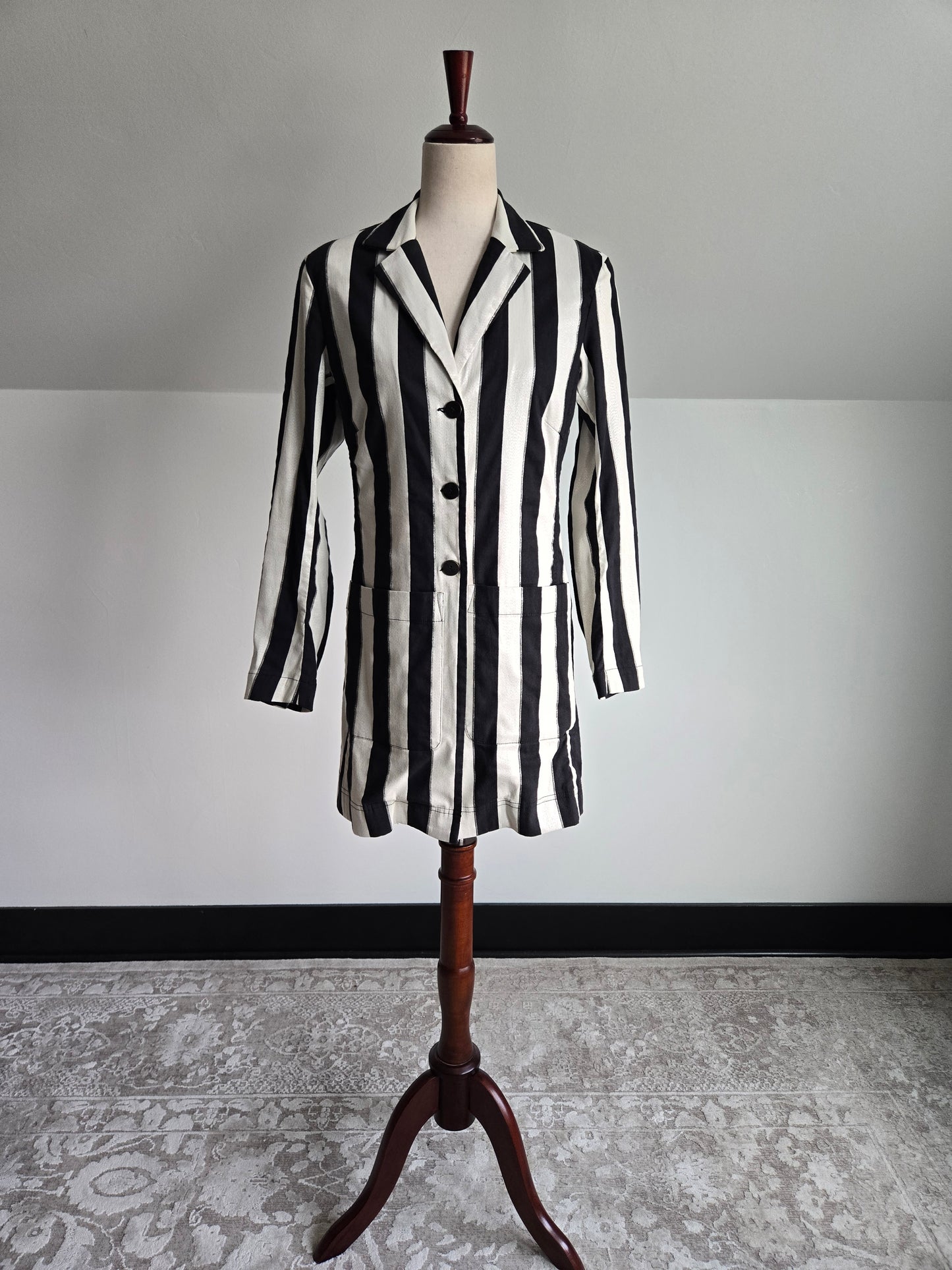 Bitte Kai Rand 1981 Stripe Long Blazer Made in Turkey - Medium