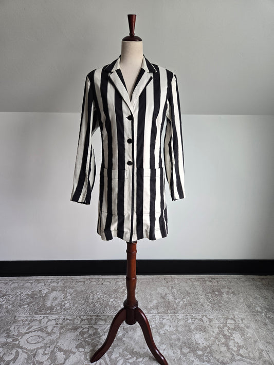 Bitte Kai Rand 1981 Stripe Long Blazer Made in Turkey - Medium