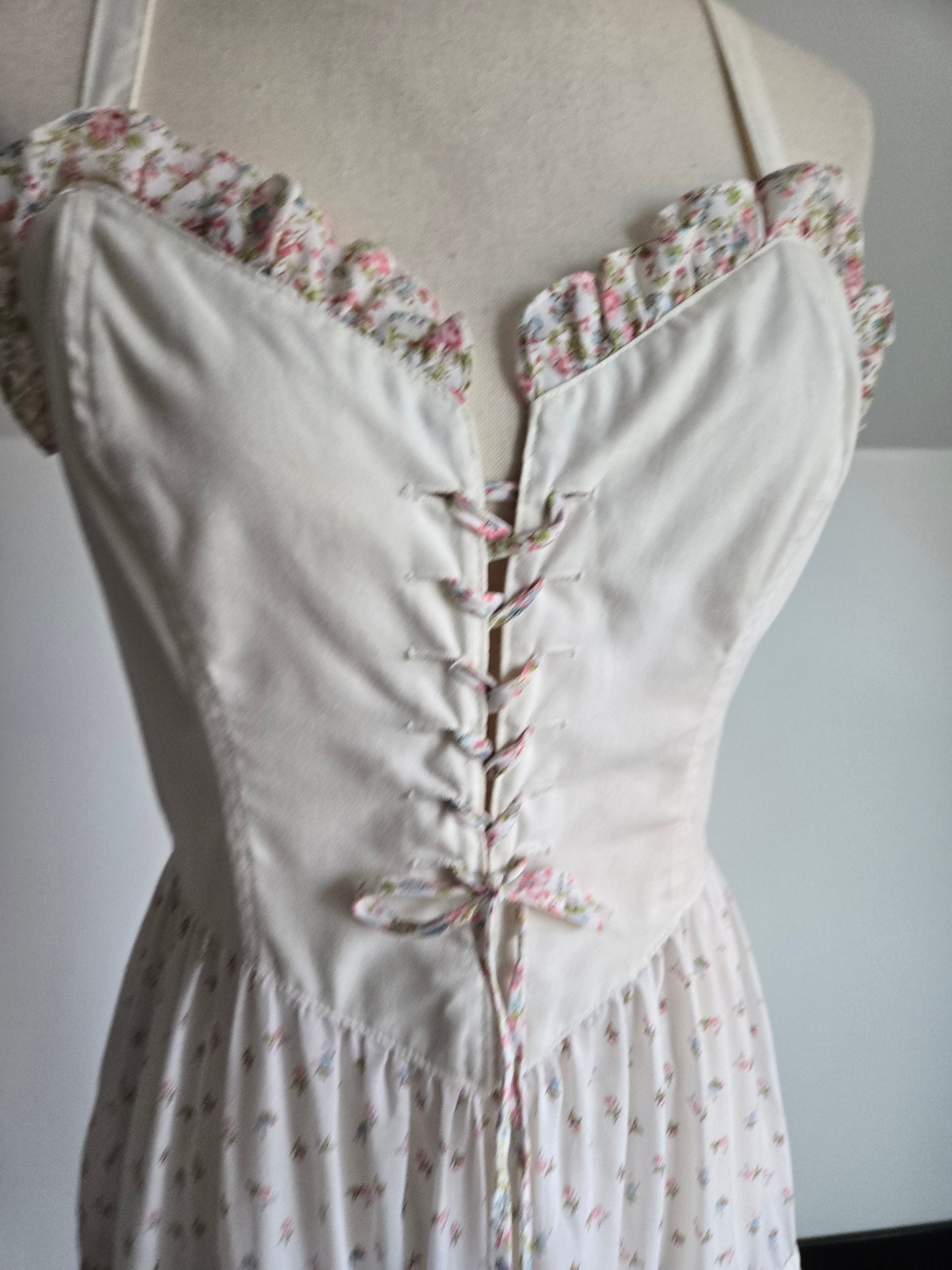 Bill Berman of California Vintage Corset Front Prairie Dress - Small