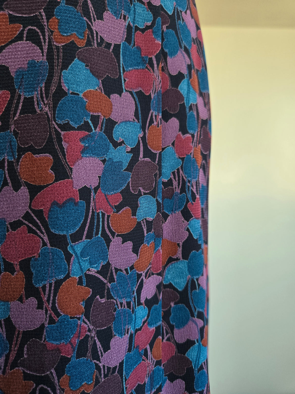 Vintage Laura Ashley Floral Maxi Skirt Made in UK - W34