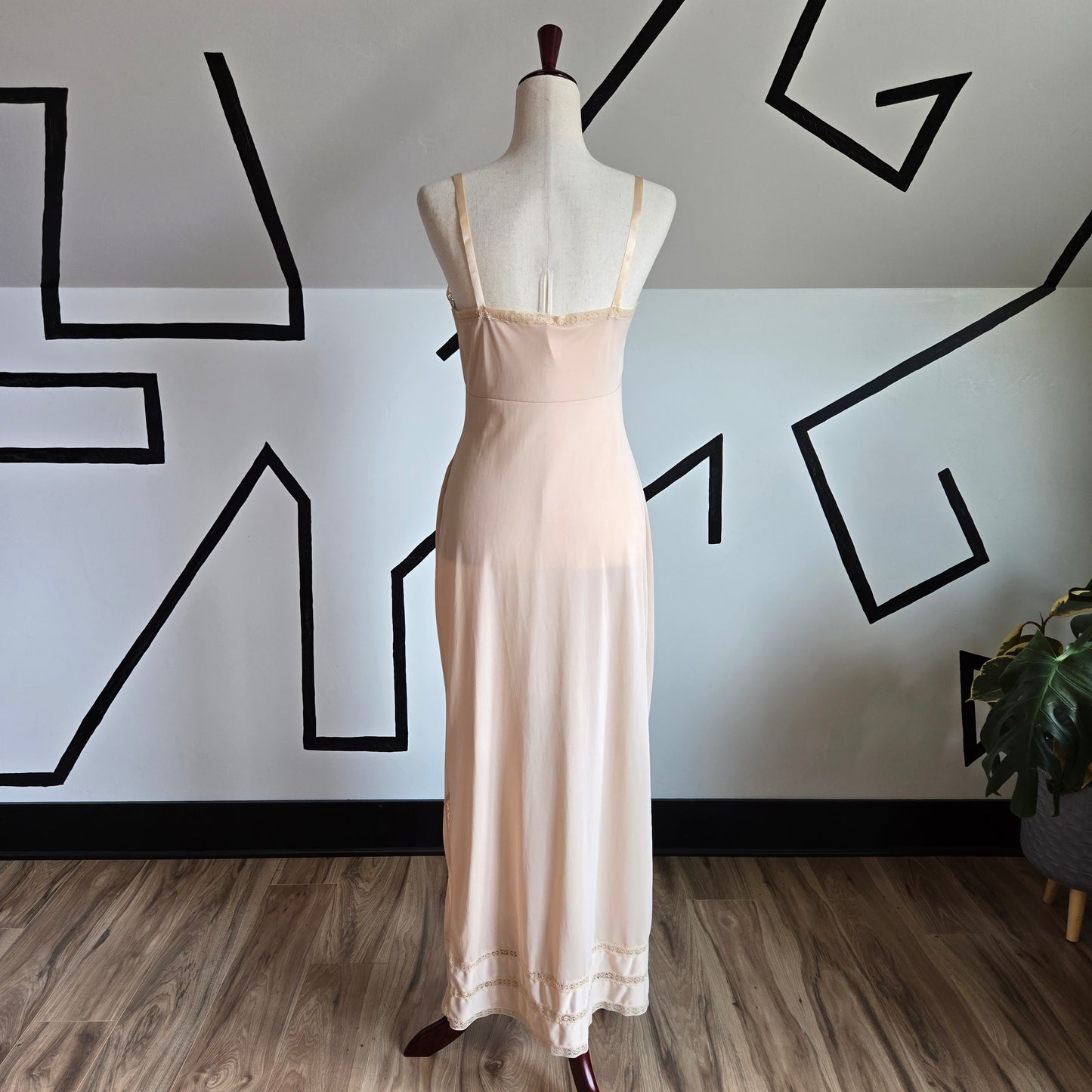 Gaymode Vintage JCPenney Nude Long Slip Dress - small