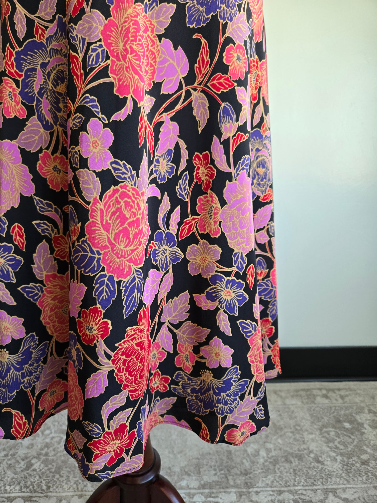 Philip Dicaprio NWT Silk Y2K Floral Dress - Size 12
