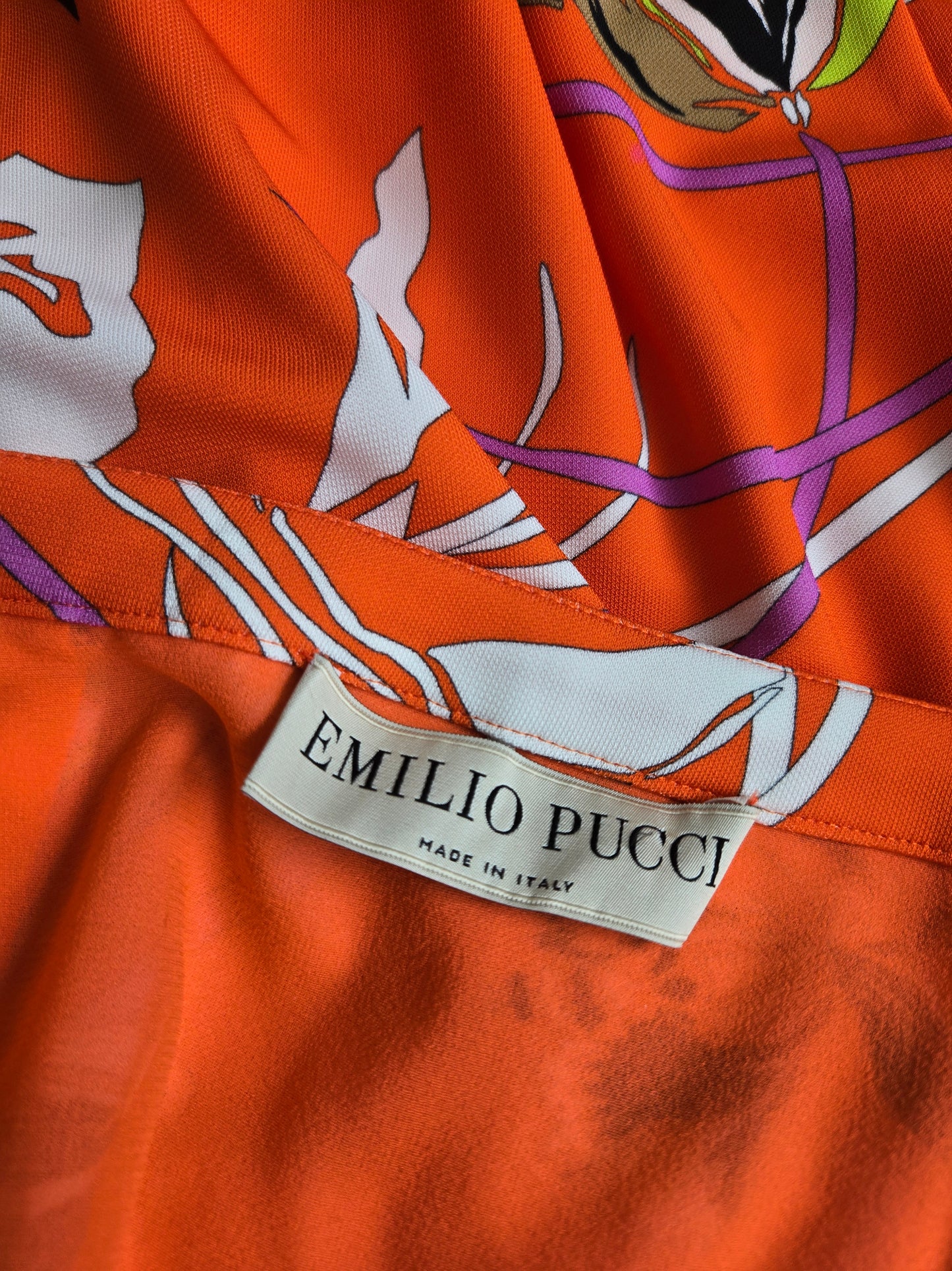 Vintage Emilio Pucci Made in Italy Fluilio Signed Print Skirt - Small