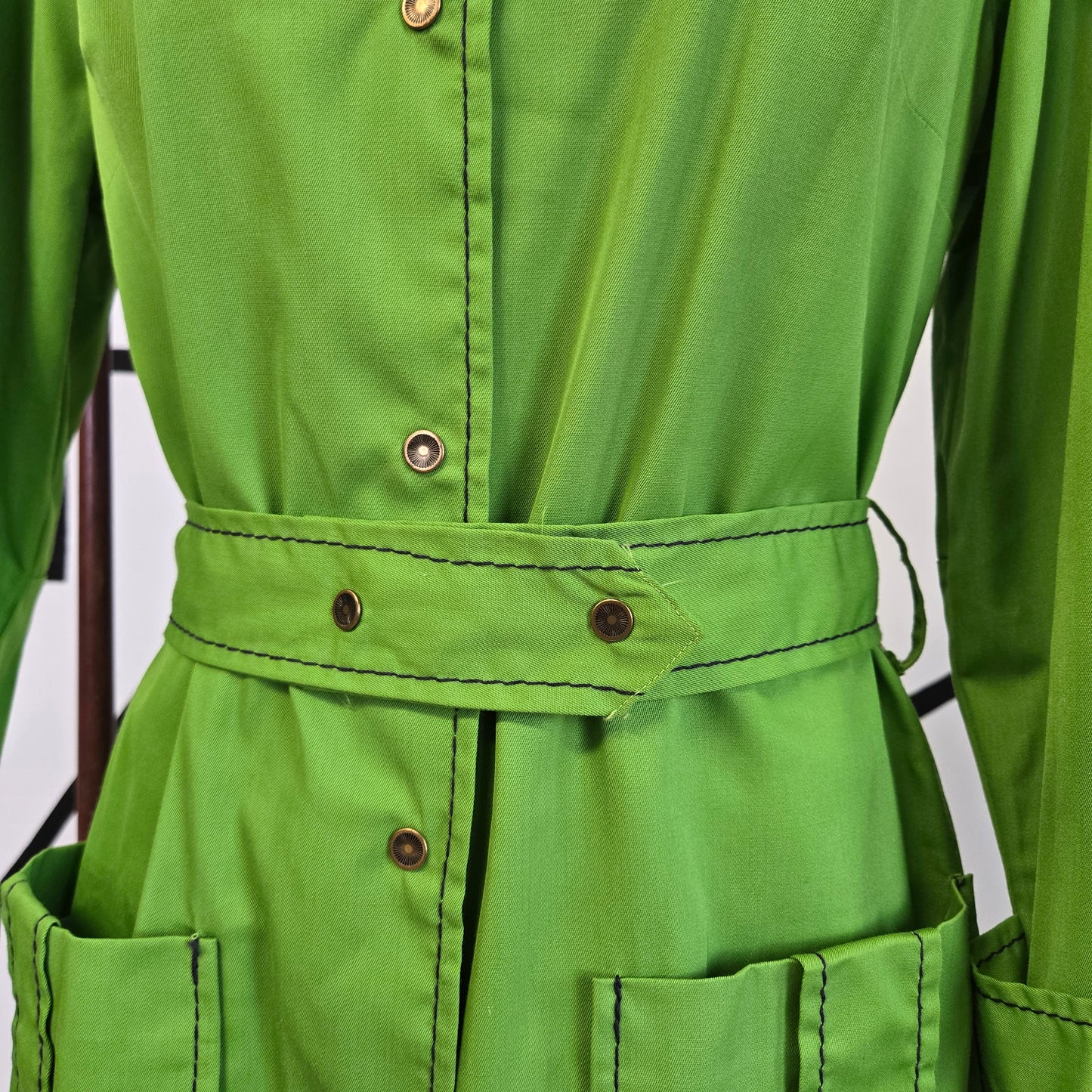 The Spectator Vintage 60s Lime Green Dress/Jacket - medium