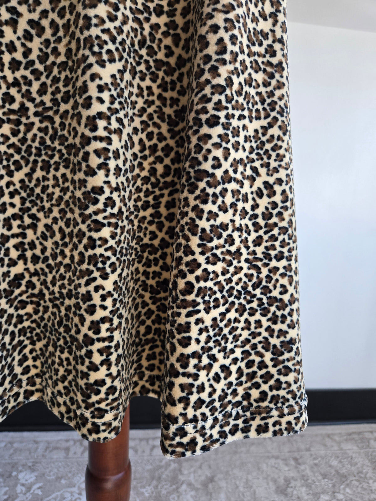 Vintage 90s Clio Leopard Dress - large