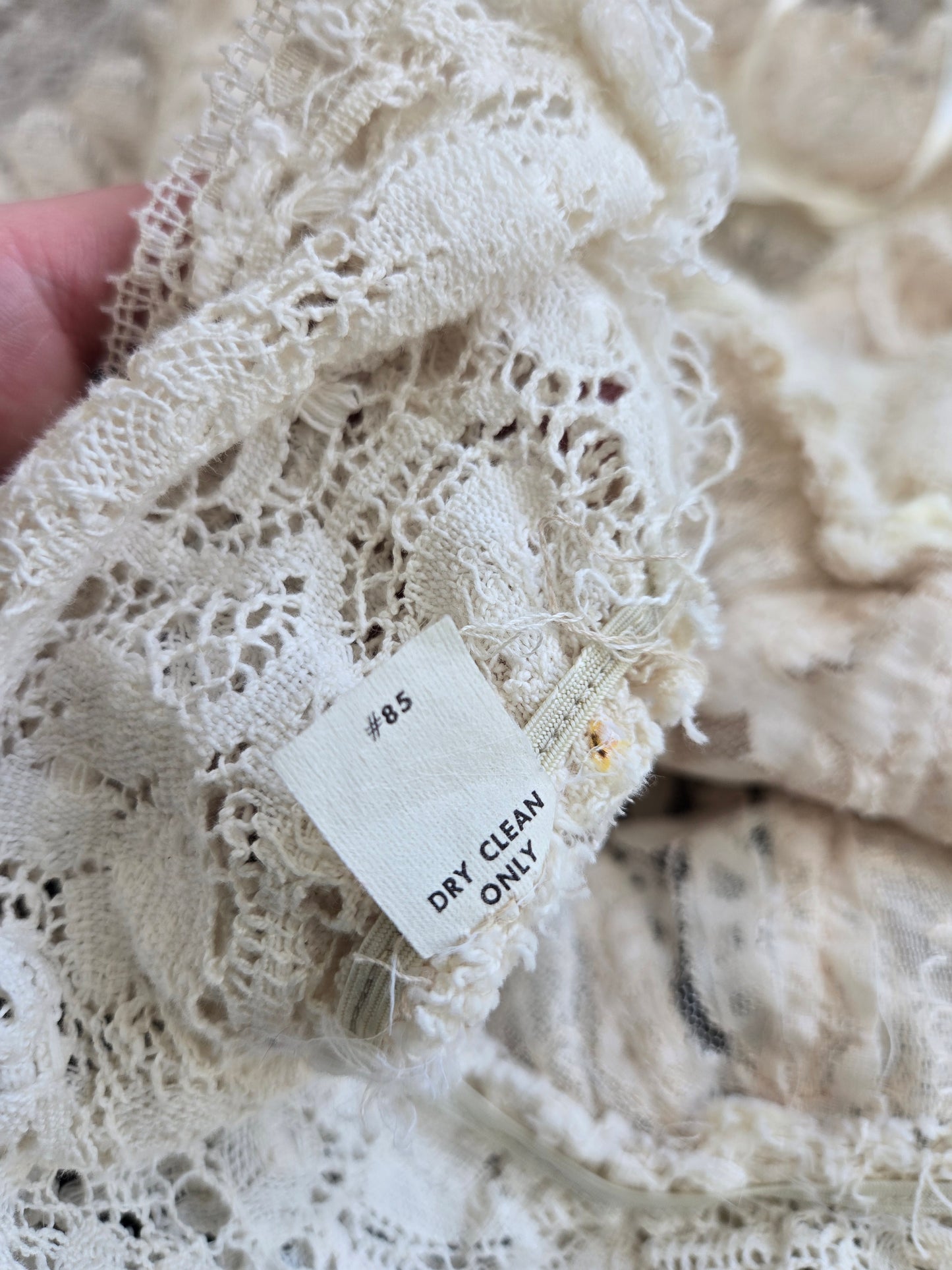 RARE! Vintage Dimensional Lace Blouse - Medium