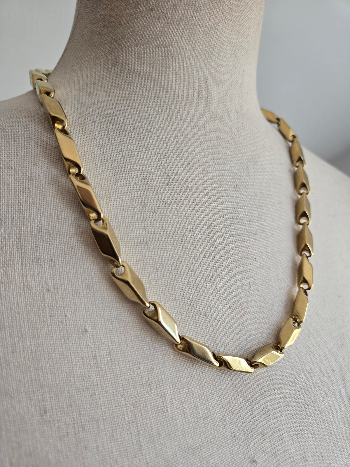 Heavy Solid Brass Linked Chain