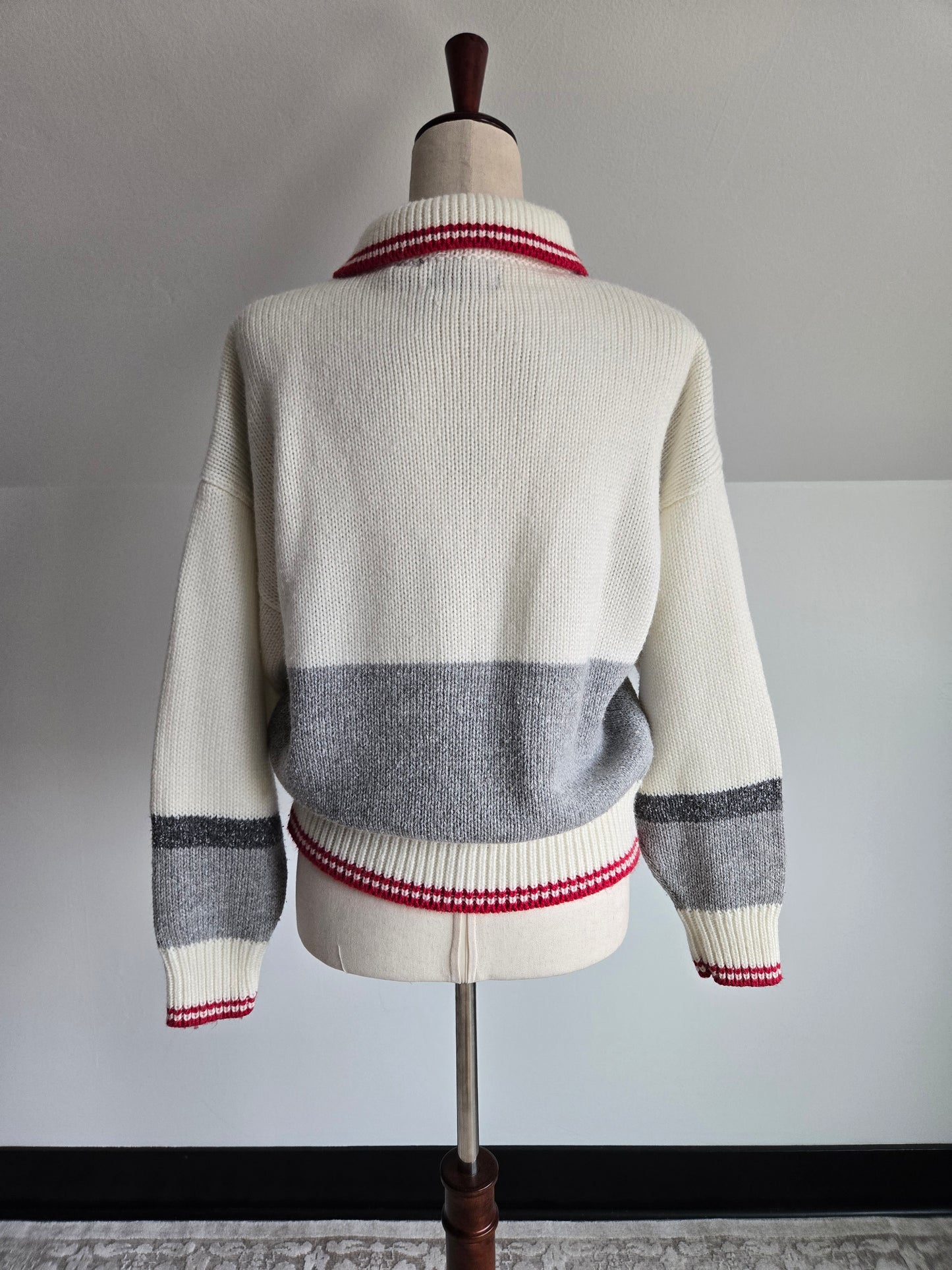 Catalina Vintage 80s Sled Dog Novelty Knit Sweater - Medium