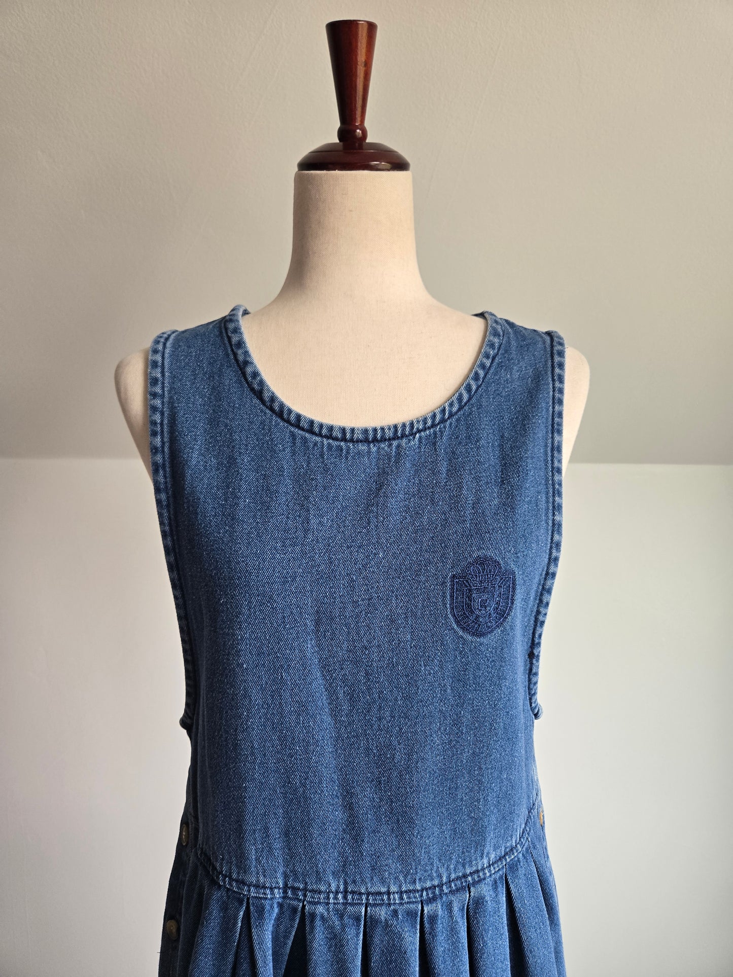 Pierre Cardin Vintage Denim Jumper Dress - M/L