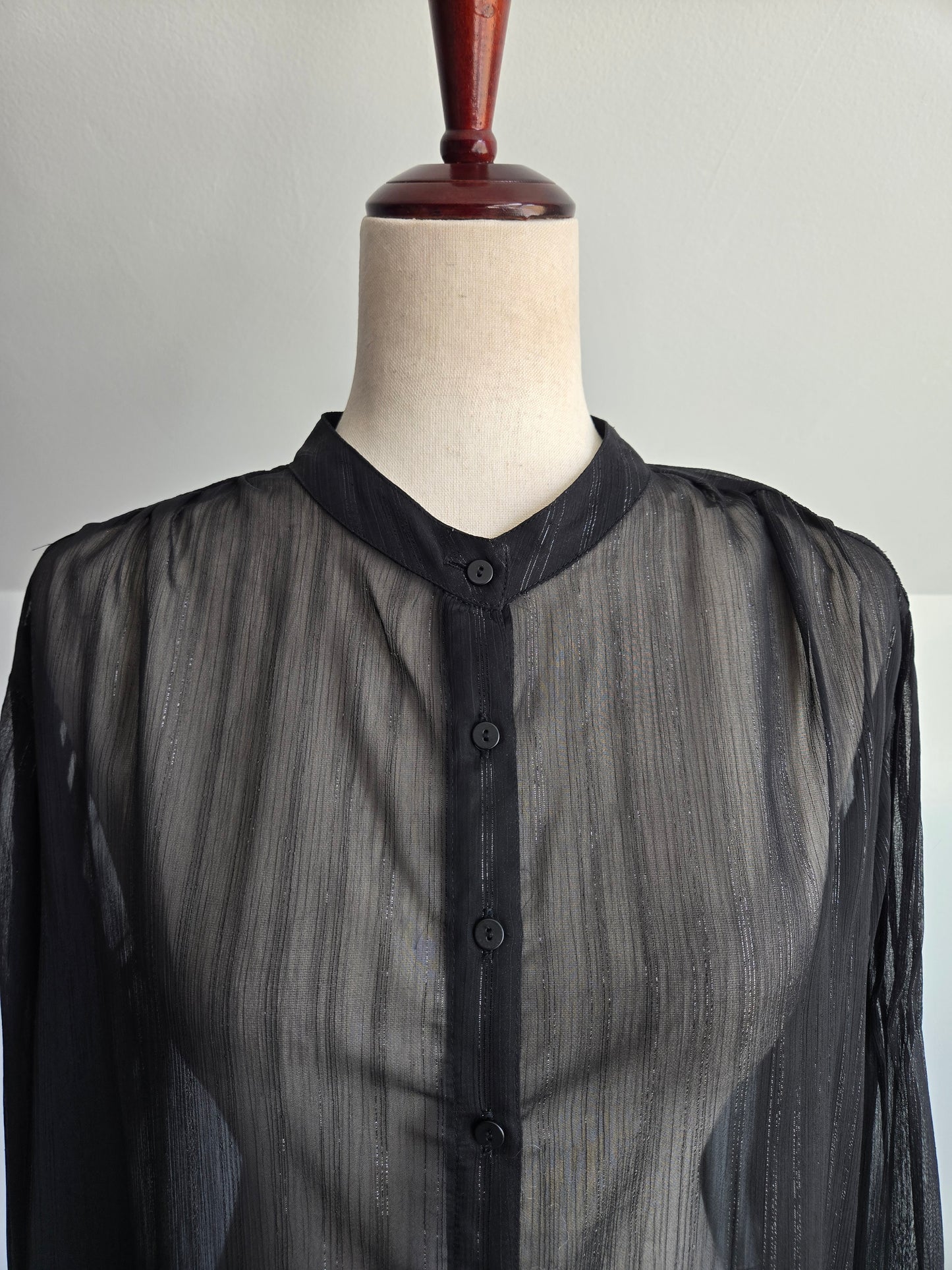 All Saints NWT Sheer Black Top - Medium