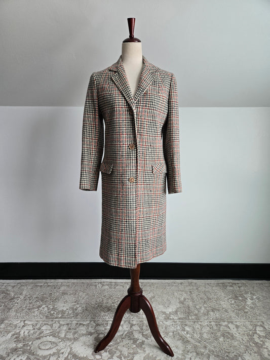 Vintage 60s Seatona Suits by Seaton Hall Plaid Wool Jacket - Small
