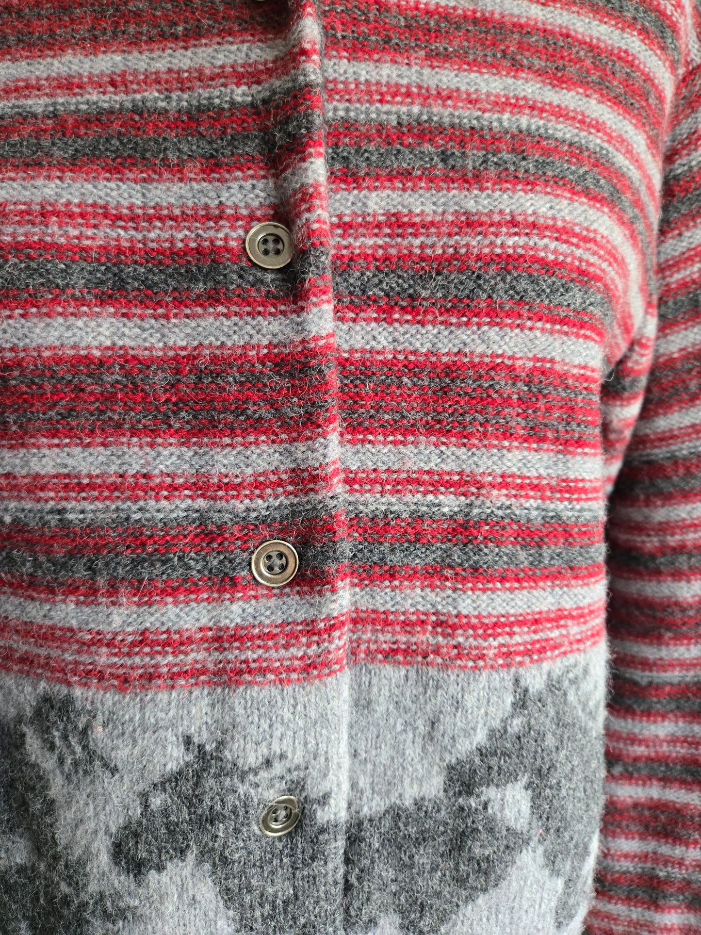Woolrich Wool Horse Knit Cardigan Made in Japan - S/M