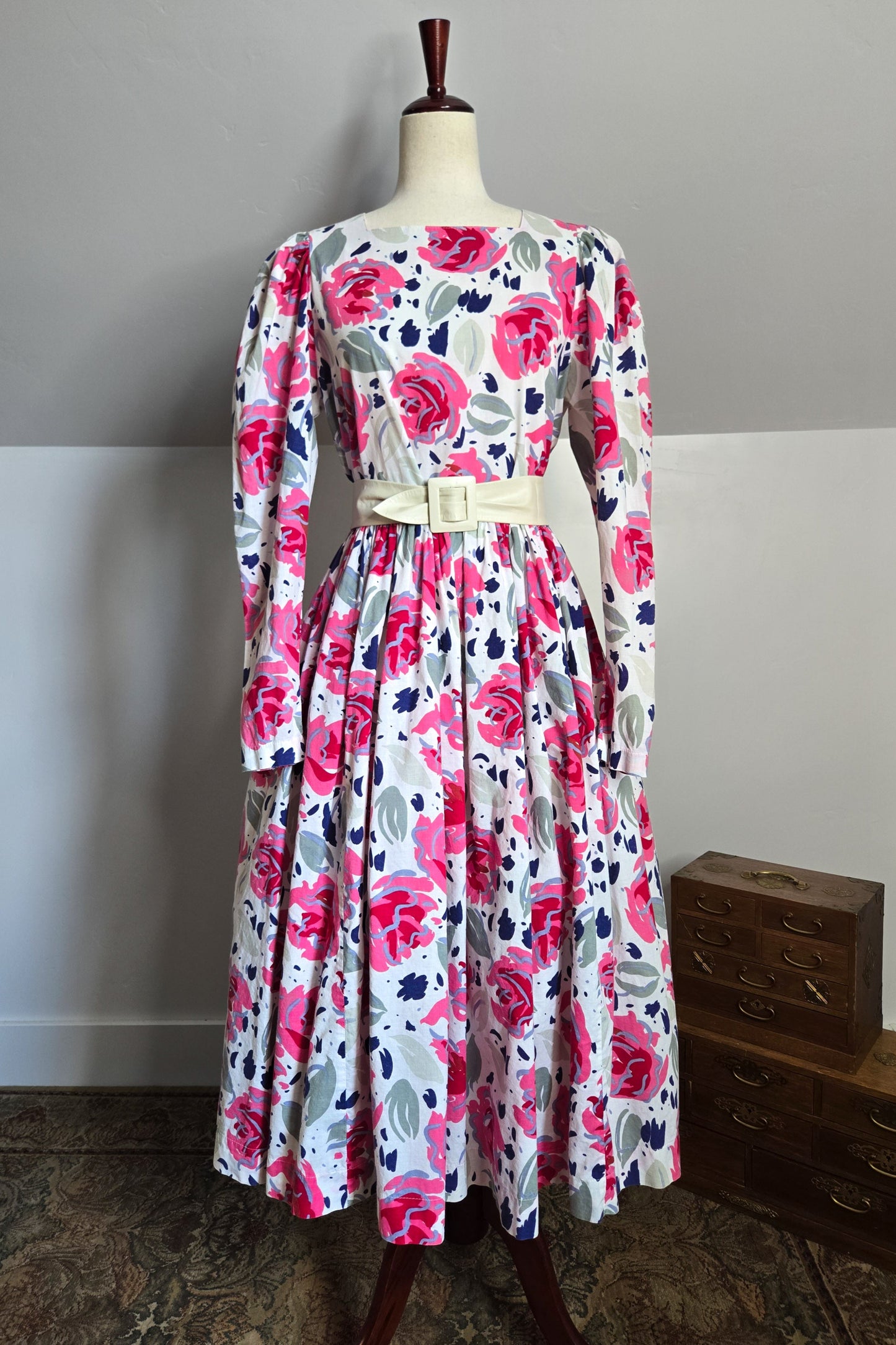 Laura Ashley Made in Great Britain Cotton Floral Dress - large