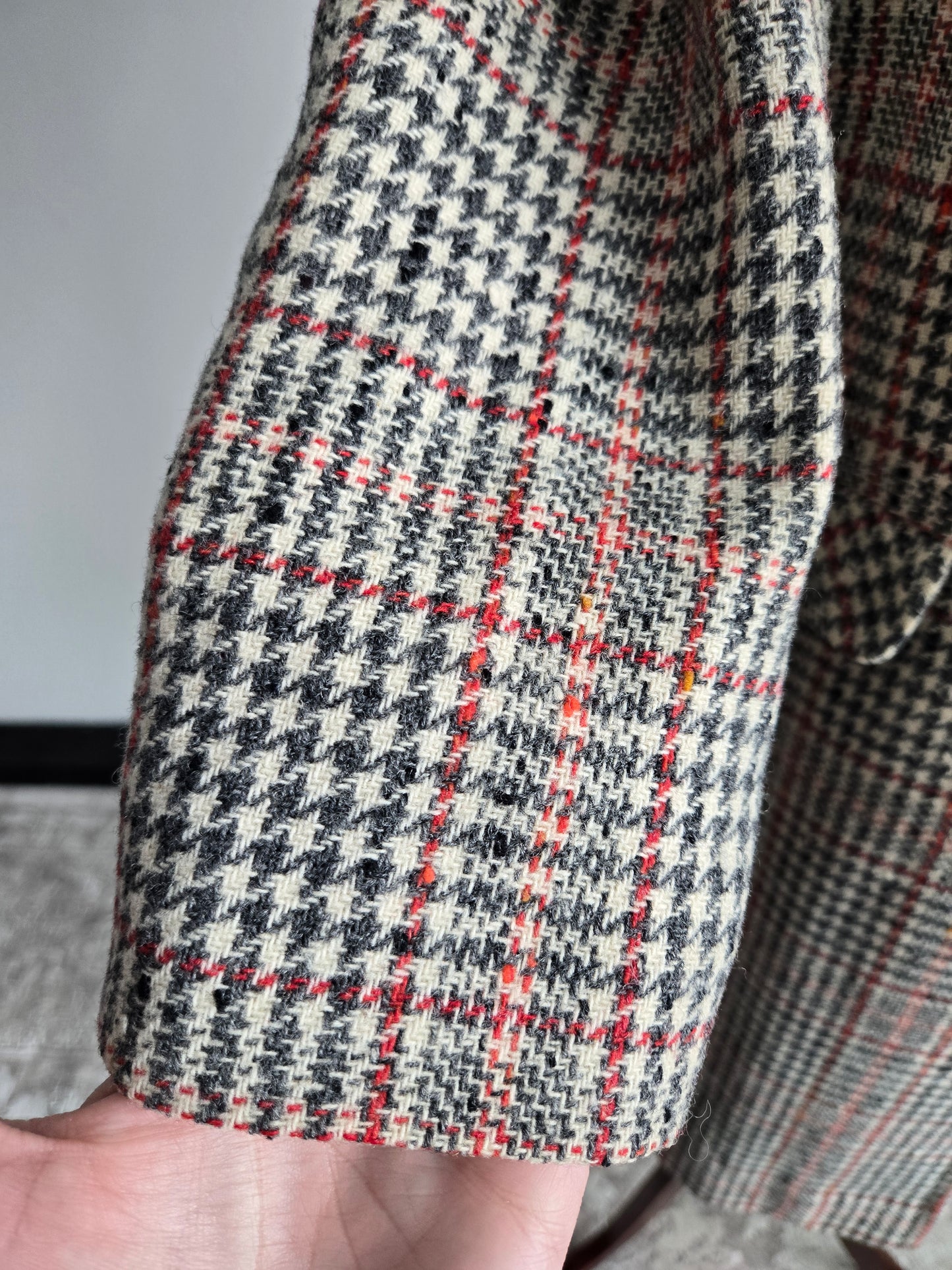 Vintage 60s Seatona Suits by Seaton Hall Plaid Wool Jacket - Small