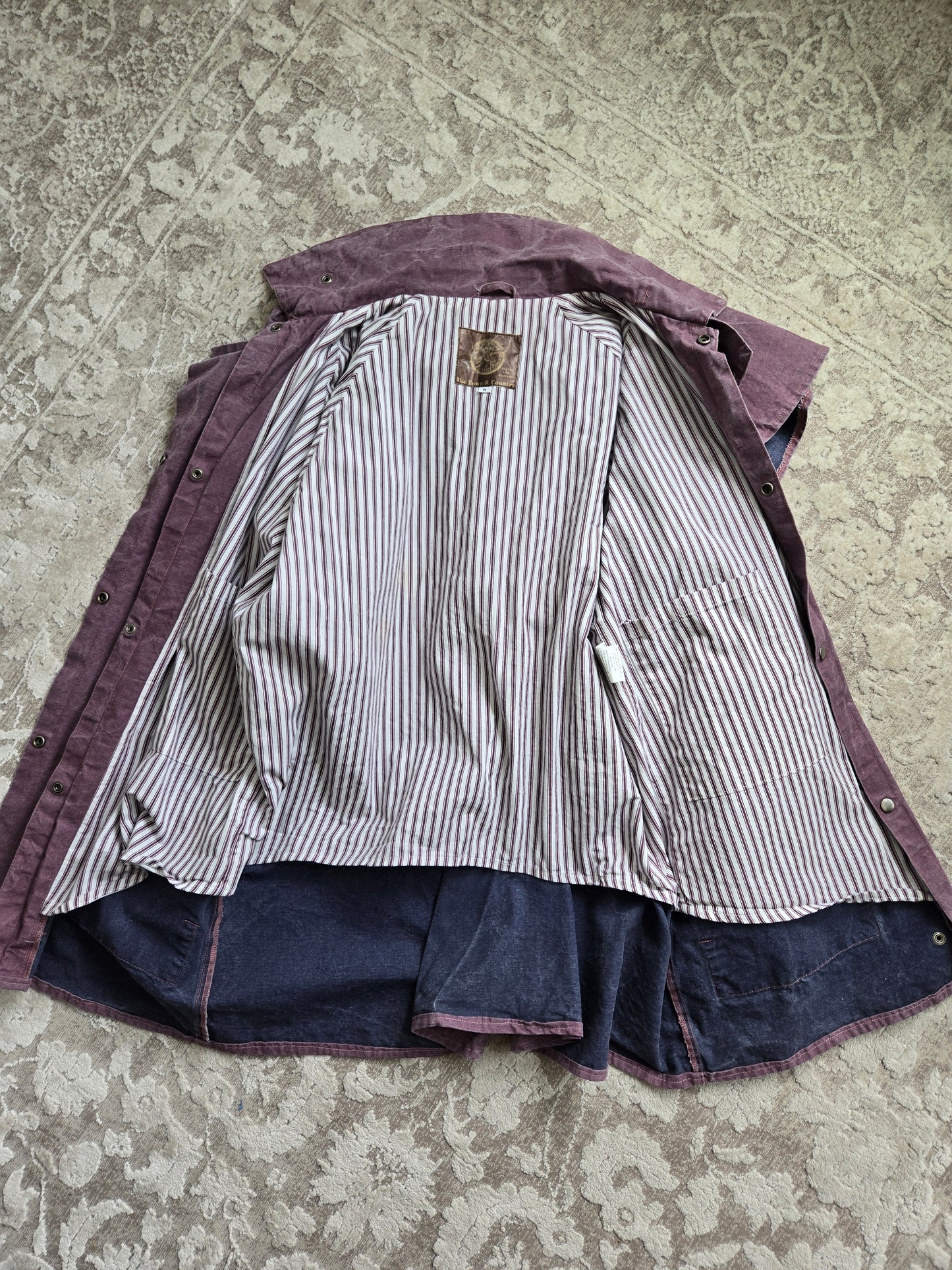 Australian Stock Saddle Co Town and Country Vintage Cotton Ranch Barn Coat - L/XL