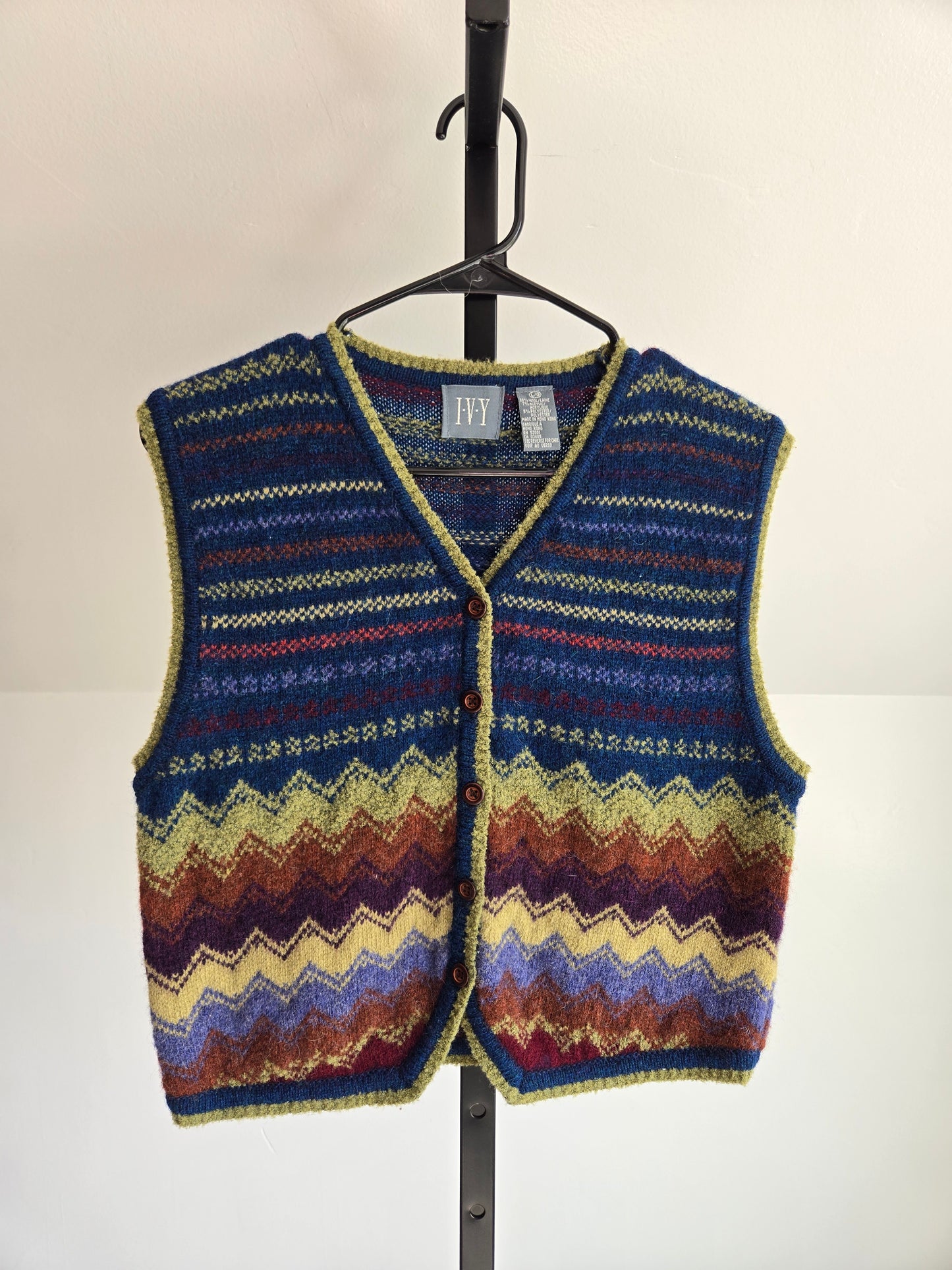 Vintage Wool Blend Vest - S/M