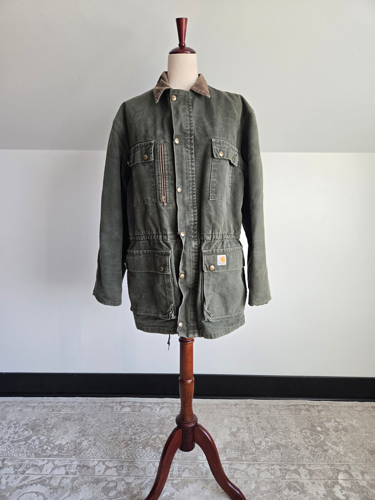 True 1980s Vintage Worn in Carhartt Workwear Coat - medium