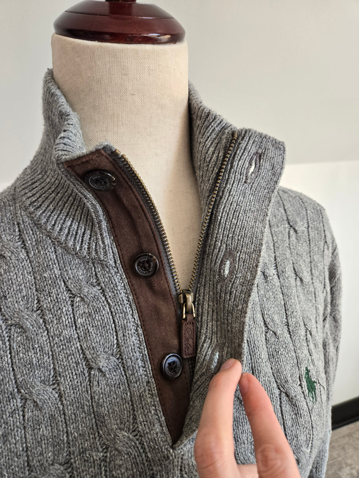Polo Ralph Lauren Tussah Silk Cable Knit Sweater - Medium