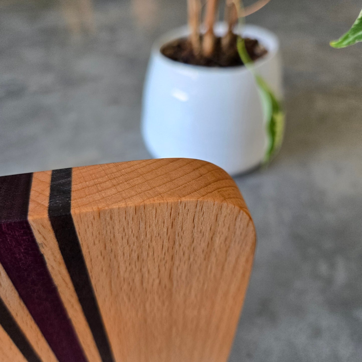 Purpleheart Stripe Cutting Board Two-Piece Set