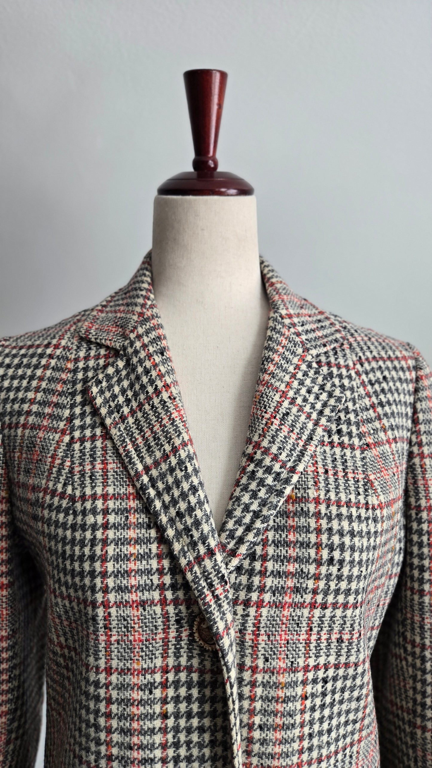 Vintage 60s Seatona Suits by Seaton Hall Plaid Wool Jacket - Small