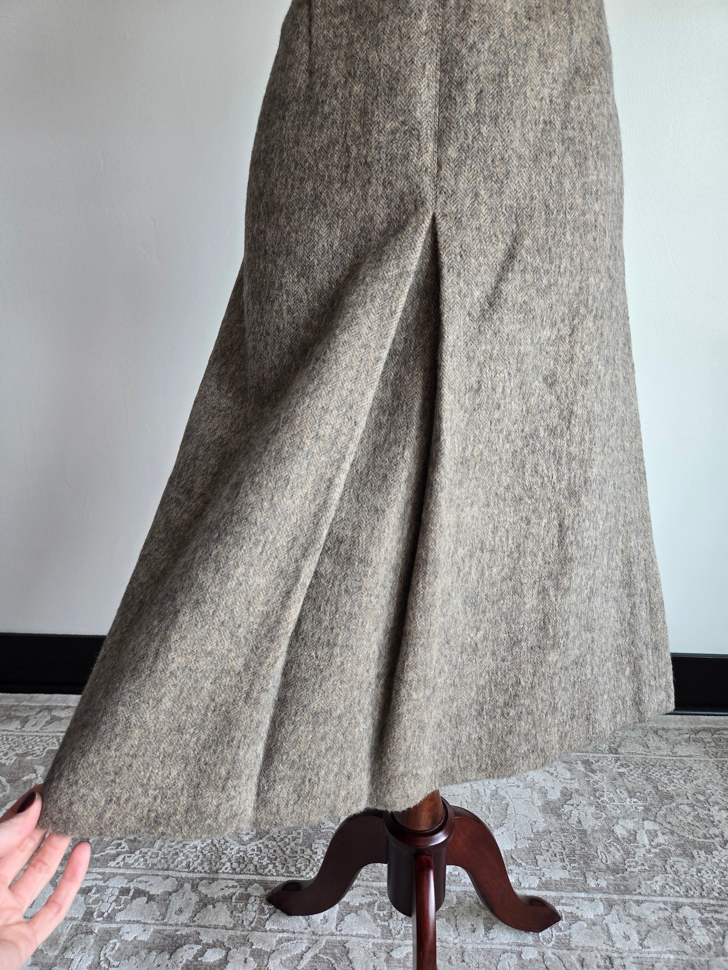 Vintage Silmar 1960s Made in Italy Alpaca Wool Western Skirt - W34"