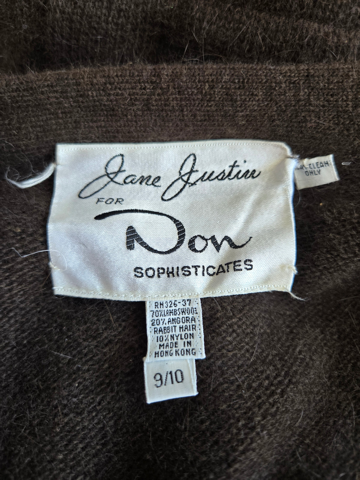 Vintage Jane Justin Lambswool and Angora Two Piece Set - Medium