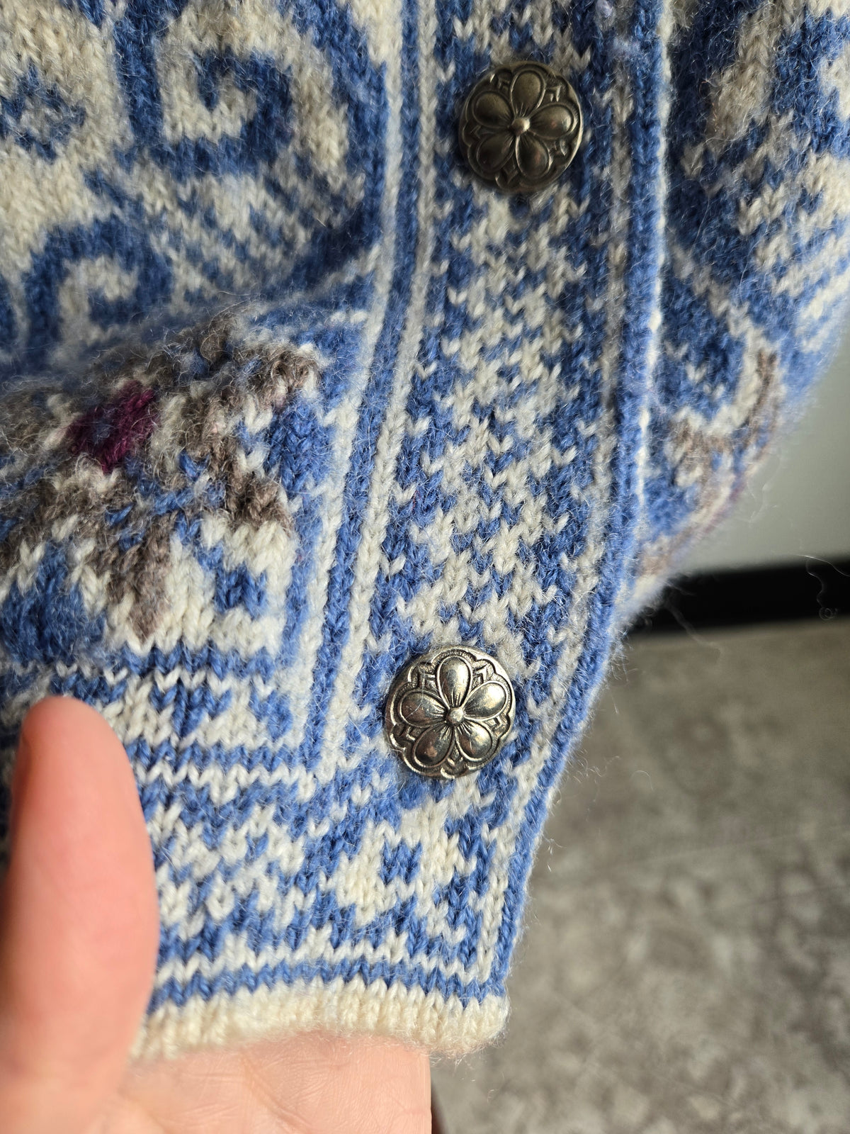 Norlender Norweigan Wool Vintage Cardigan - M/L