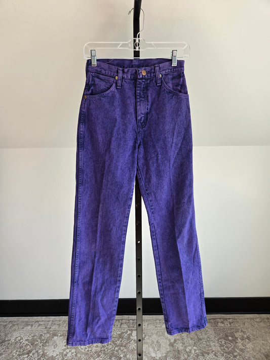 Purple Made in USA Vintage Wranglers - W25-26"