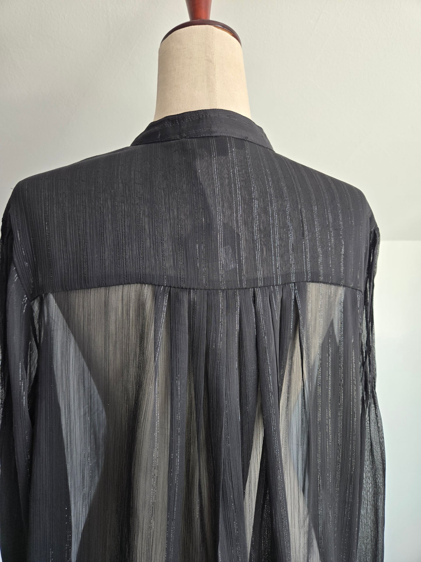All Saints NWT Sheer Black Top - Medium