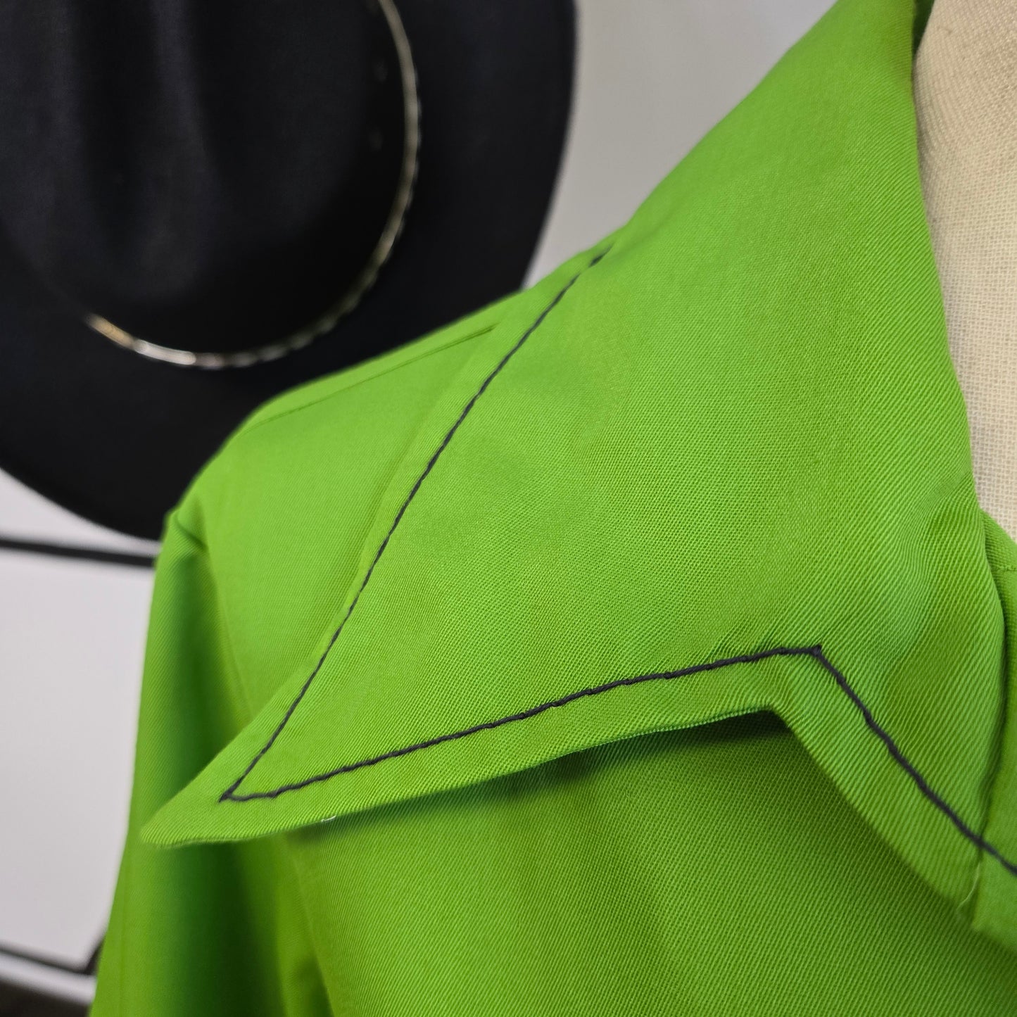 The Spectator Vintage 60s Lime Green Dress/Jacket - medium