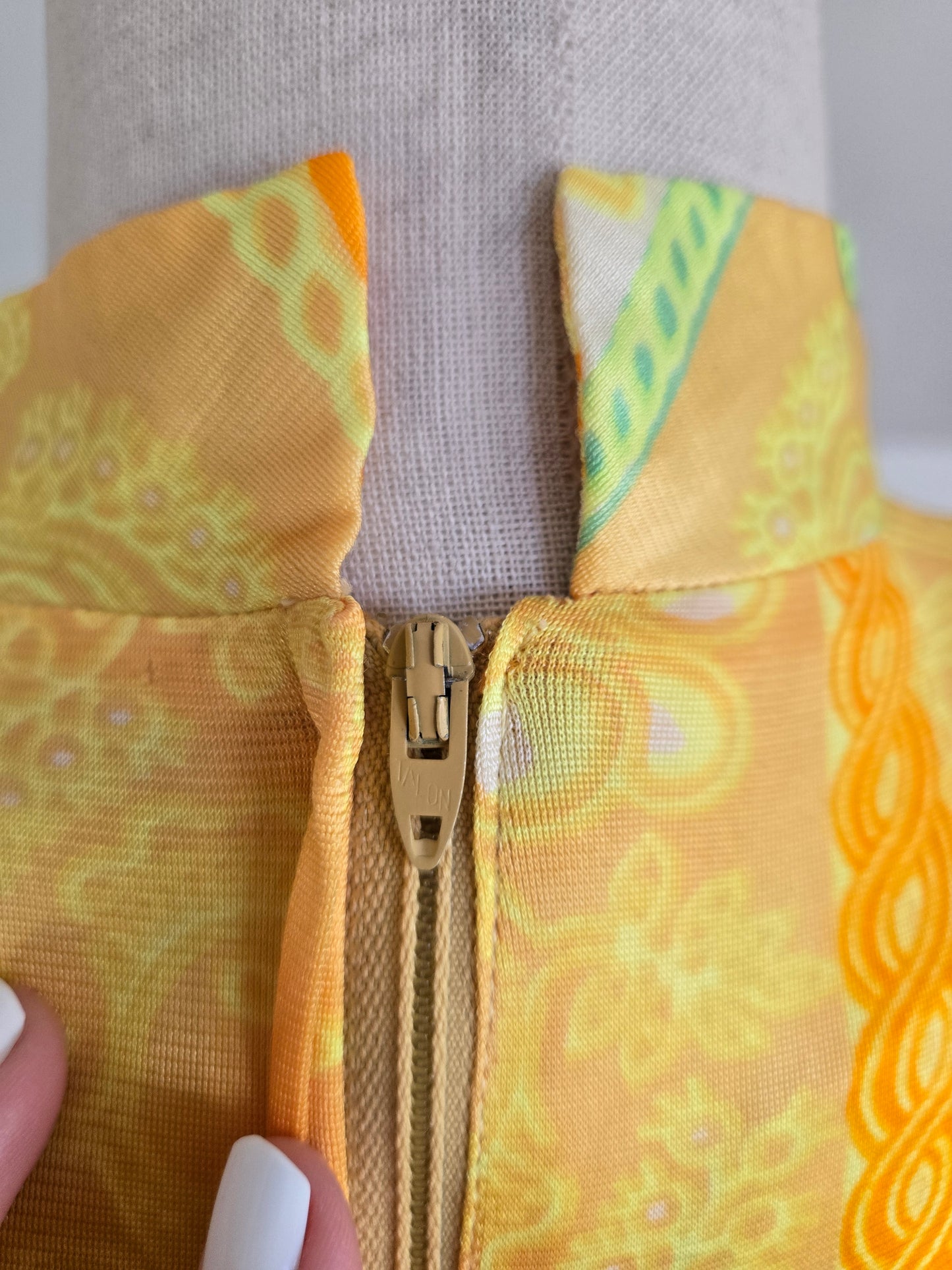 Windsor Vintage 60s Nylon Slinky Caftan Dress - up to large