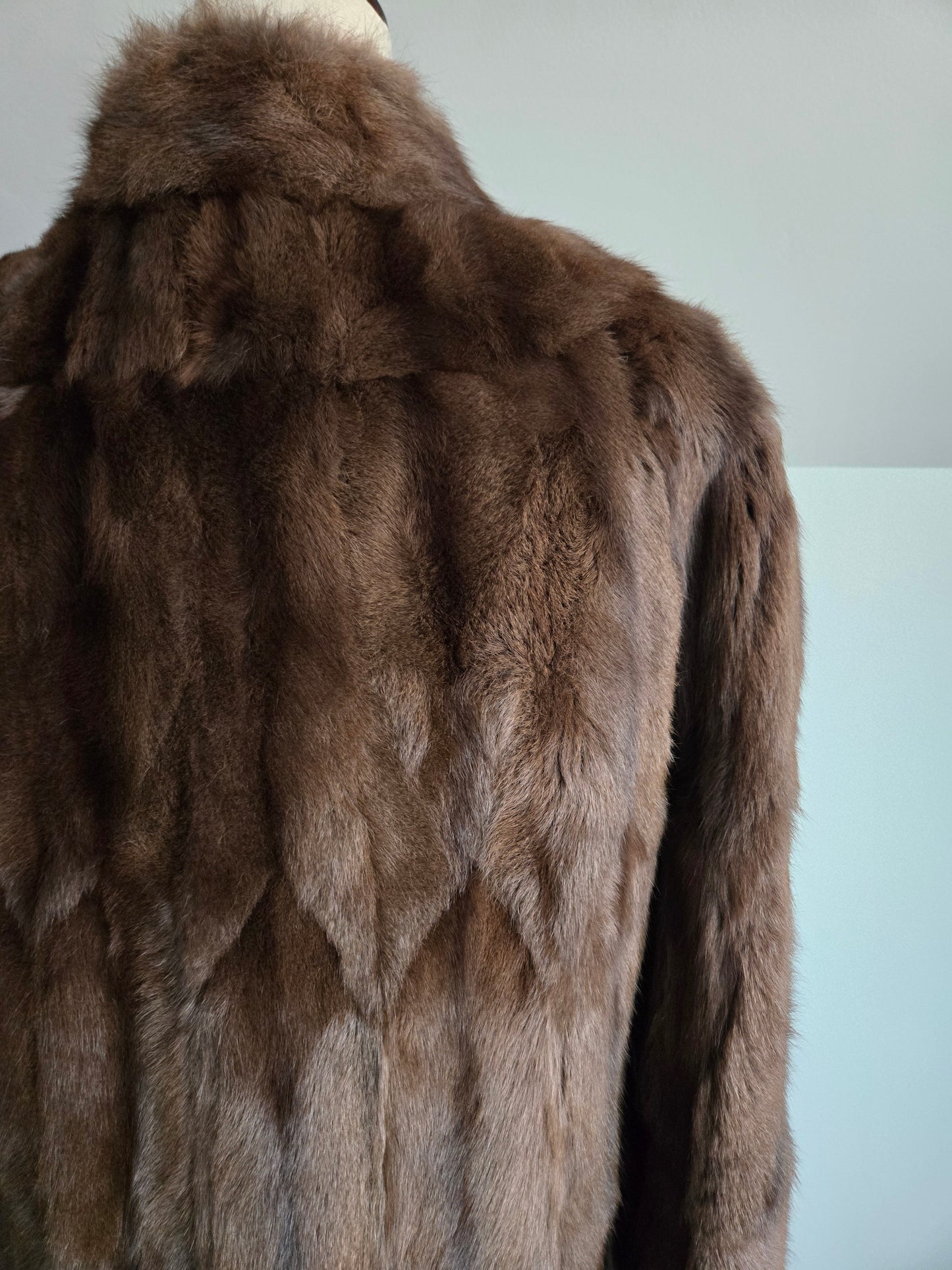 Vintage 50s Genuine Sable Fur Custom Made Coat - M/L
