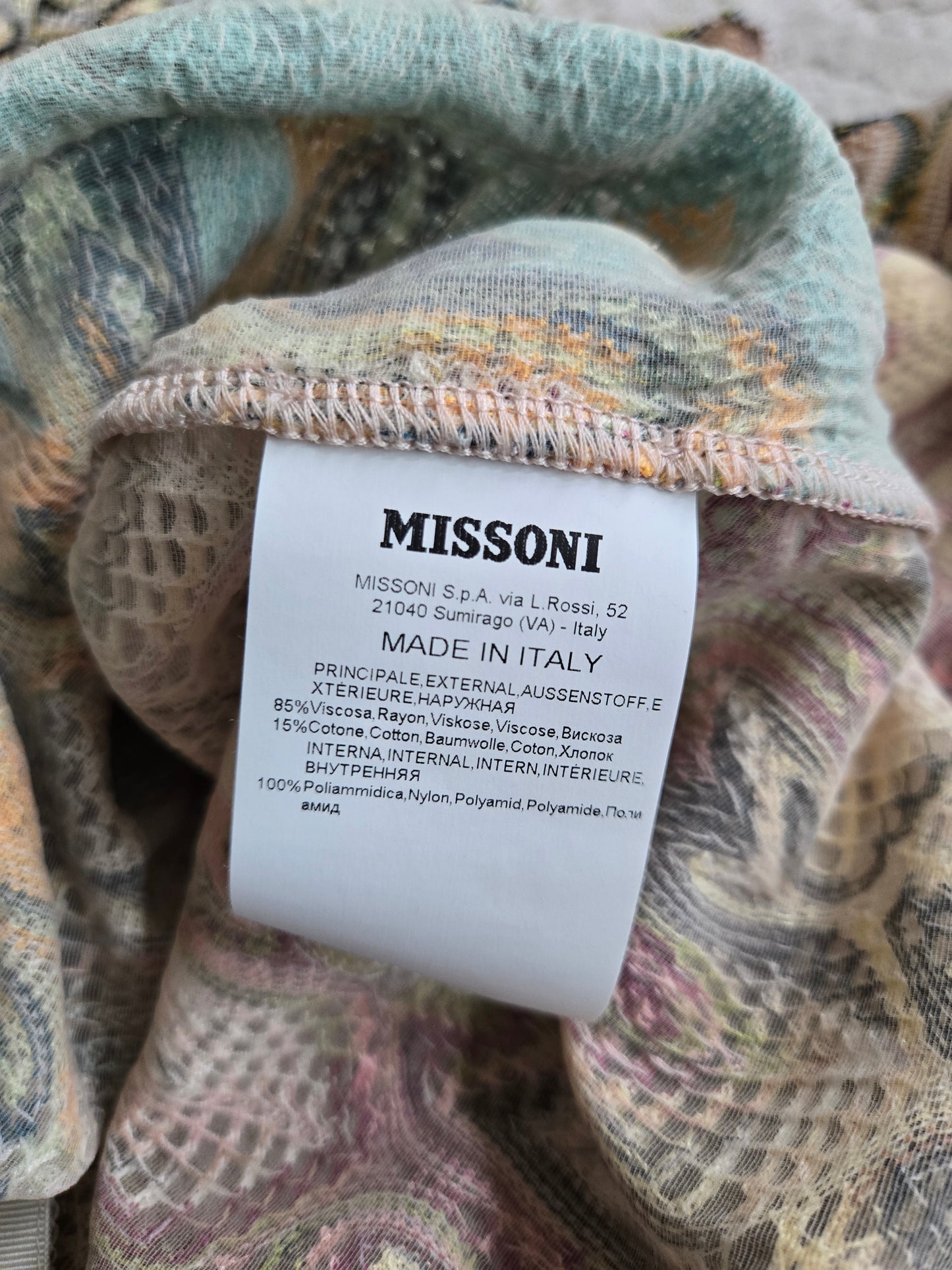 Missoni DAL 1953 Authentic Signature Fabric Dress - XS/Small