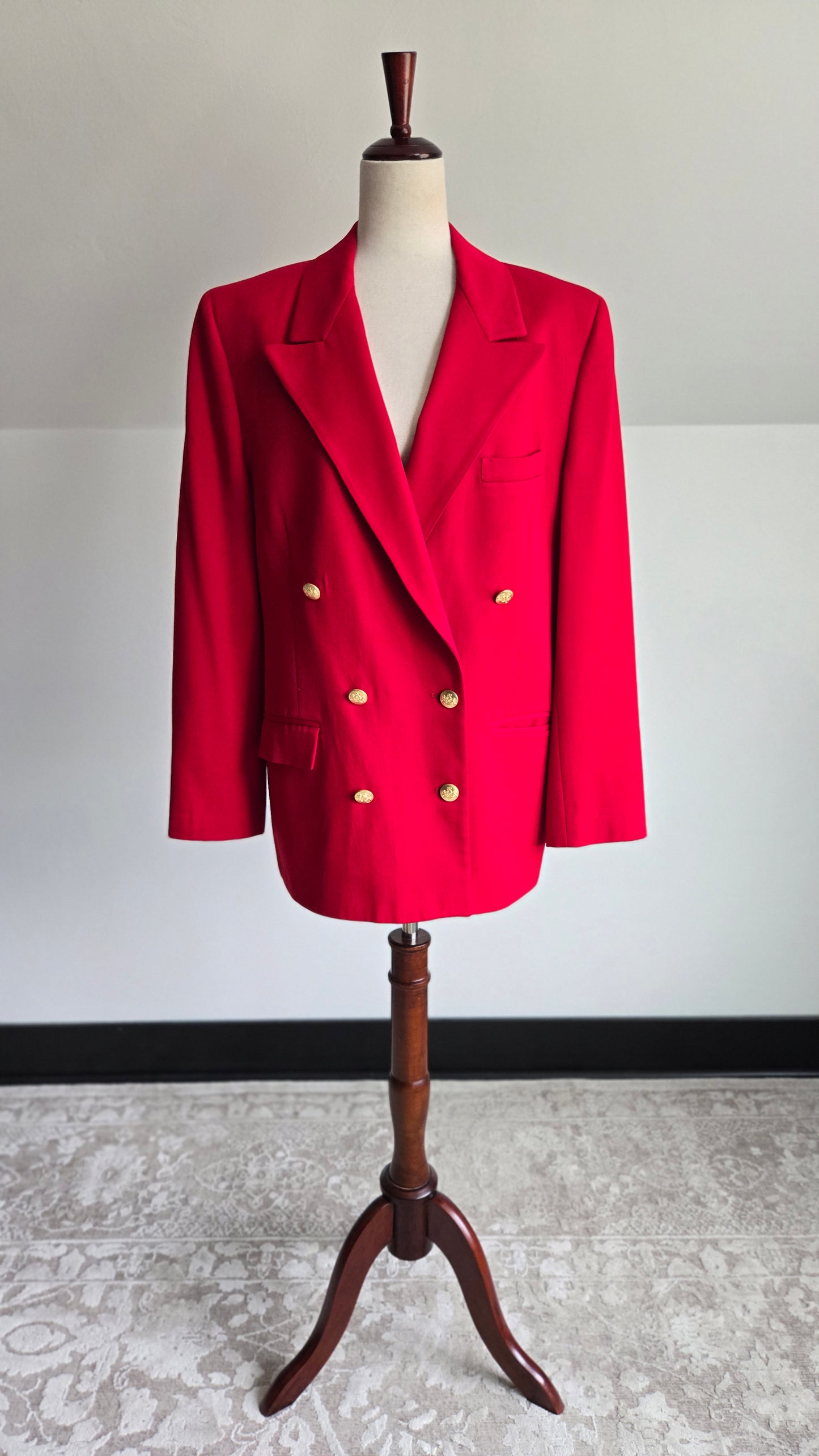 Brooks Brothers Red Wool Double Breasted Blazer - Size 14