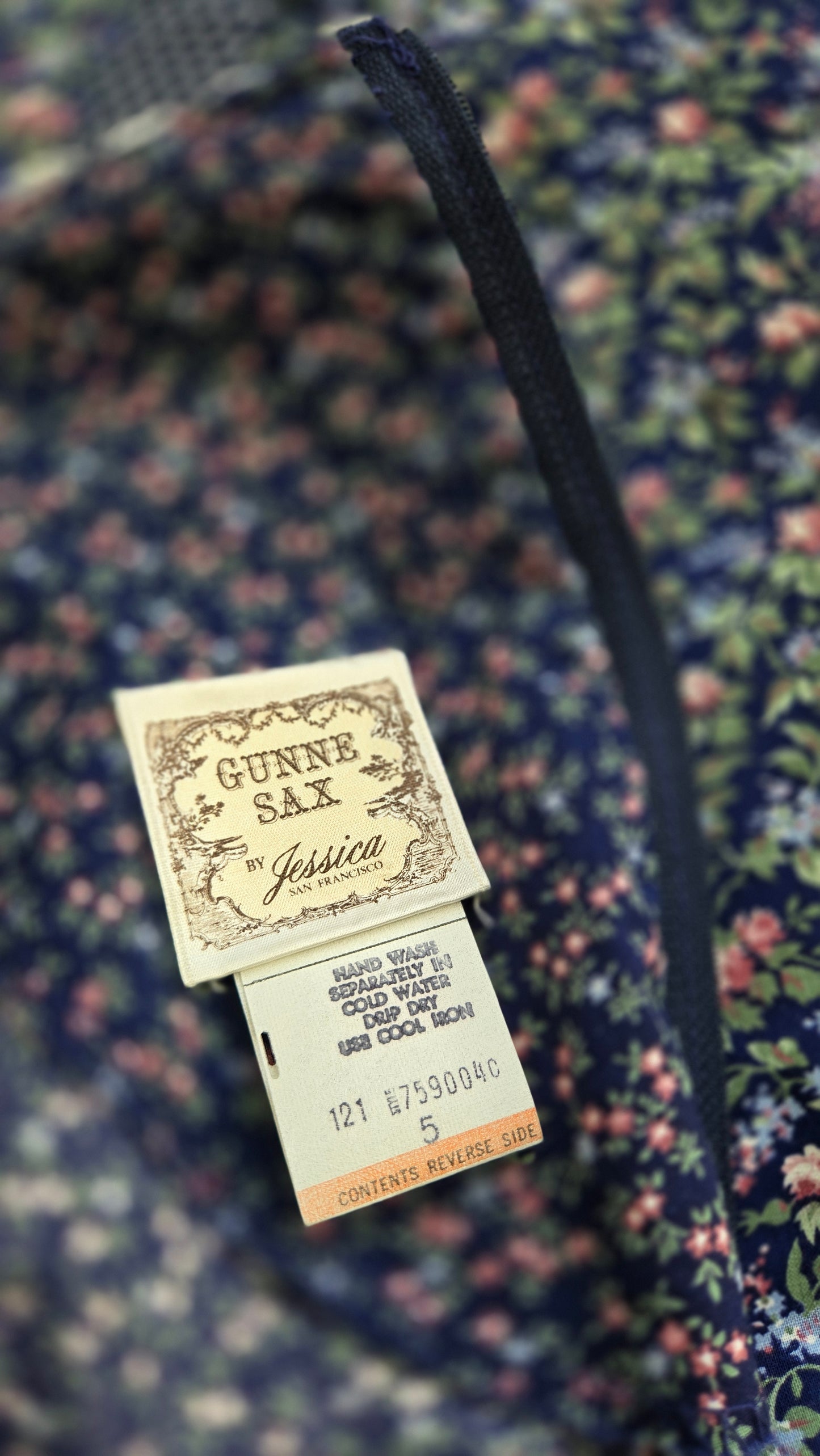 Gold Label Gunne Sax by Jessica San Fransisco Vintage 70s Calico Prairie Dress - XS