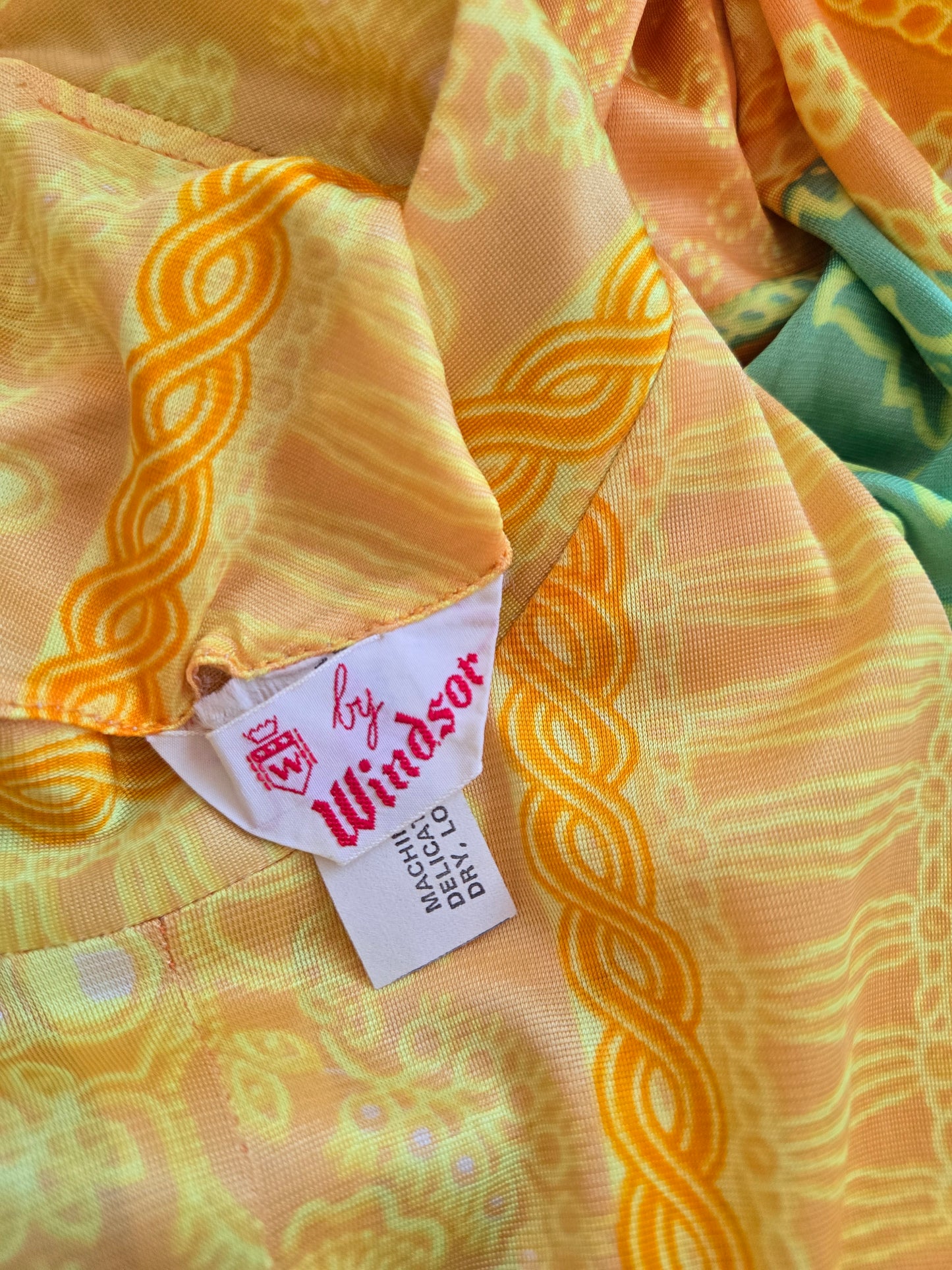 Windsor Vintage 60s Nylon Slinky Caftan Dress - up to large