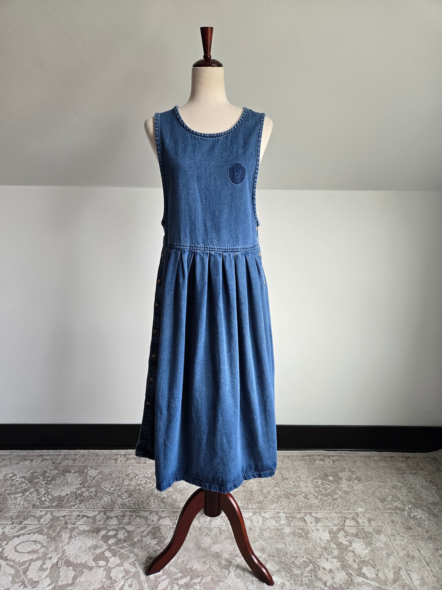 Pierre Cardin Vintage Denim Jumper Dress - M/L