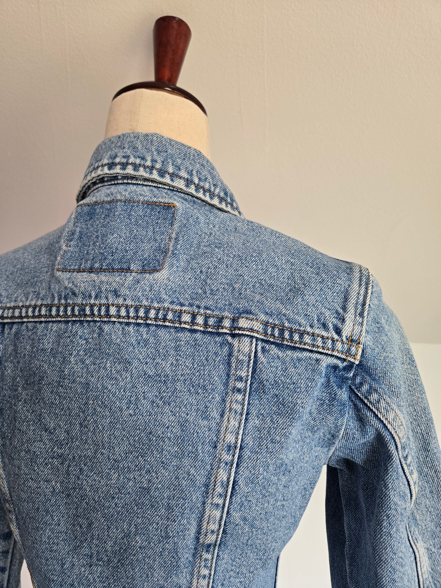 Faconnable Vintage Light Wash Denim "Corset Style" Jacket - XS