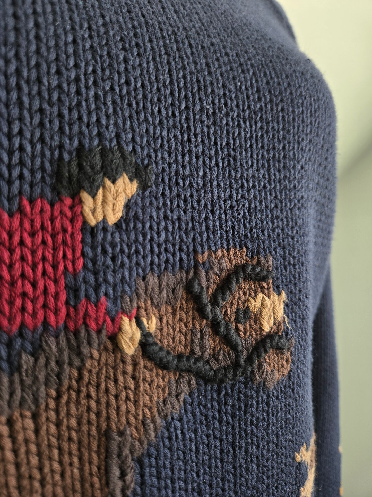 Pendleton Fox Hunt Cotton Sweater - small