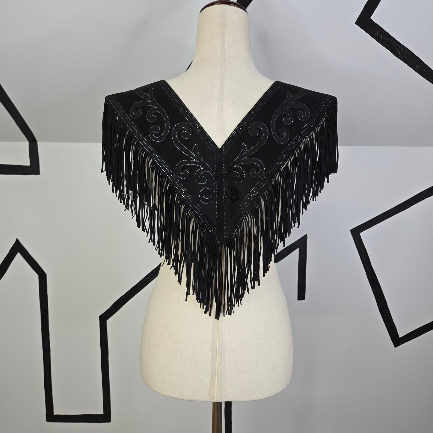 Mustang Annie Vintage Western Wear Handmade Fringe Top from 1999