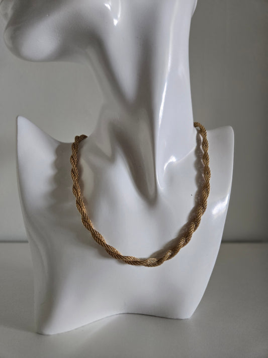 Sarah Coventry Vintage Gold Twisted Necklace