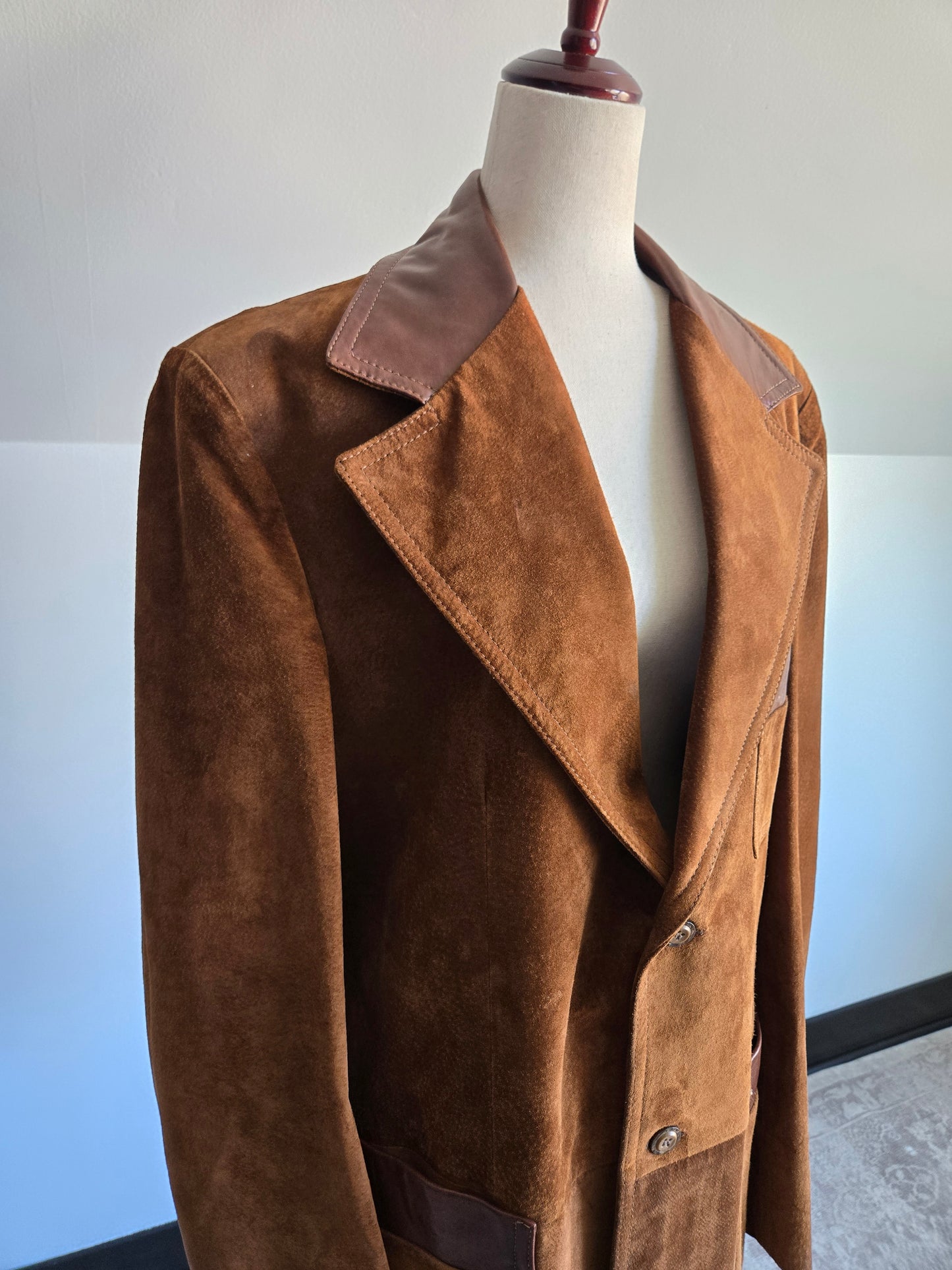 Lakeland Vintage Genuine Suede Leather Blazer - XL