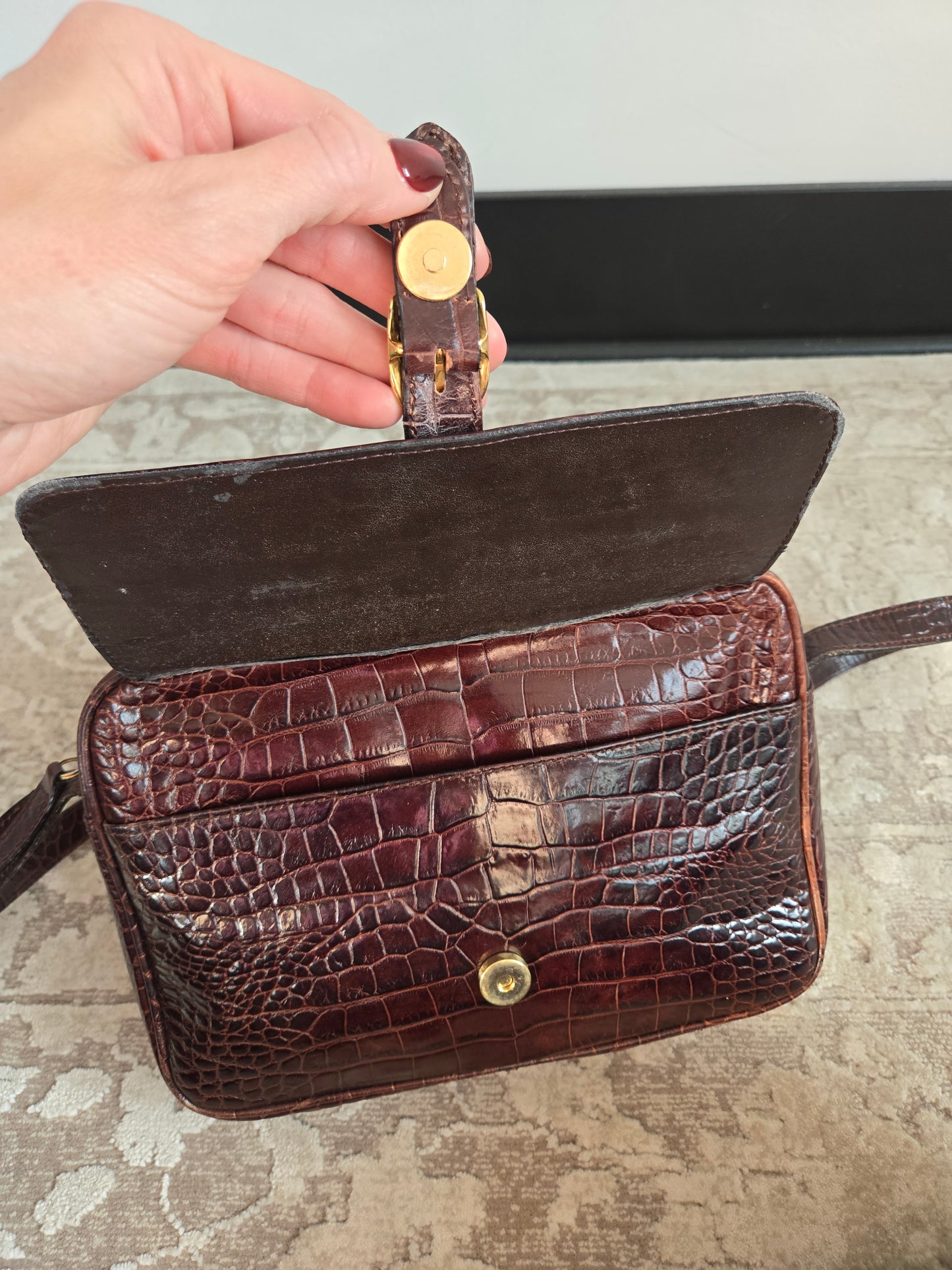 Vintage Italian Leather Crossbody