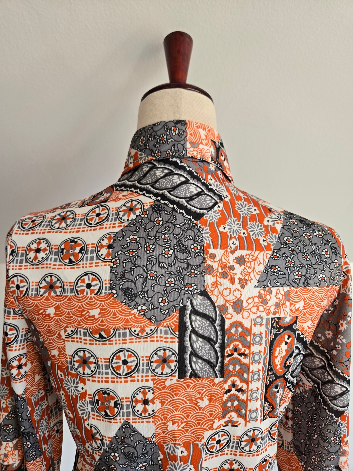 Vintage 1970s Duck Pond Novelty Print Top - XS/S