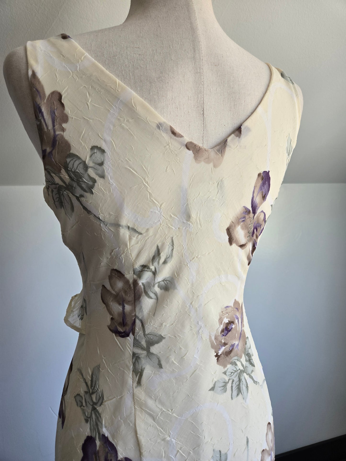 Vintage 90s Breakin' Loose Romantic Floral Dress - Small