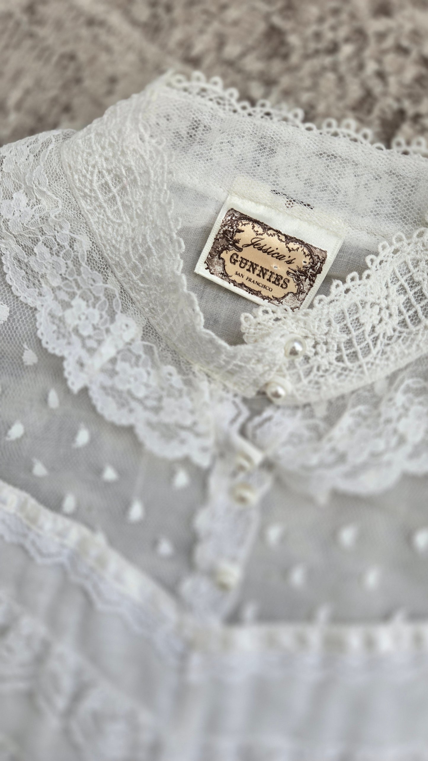 Gold Label Jessica's Gunnies San Fransisco Vintage 70s Gauzy Blouse - Medium